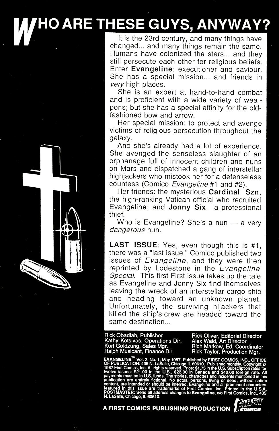 Read online Evangeline comic -  Issue #1 - 2