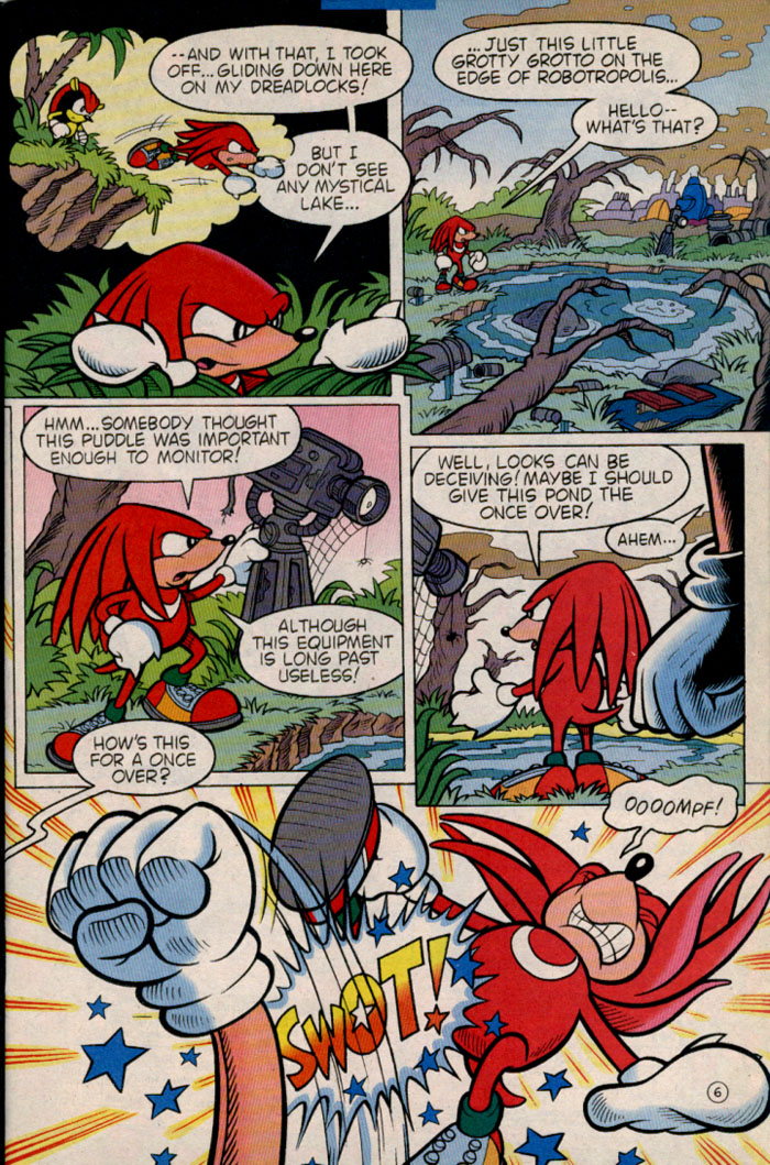 SONIC The HEDGEHOG Comic Book #56 March 1998 SUPER SONIC HYPER KNUCKLES Bag  GD+