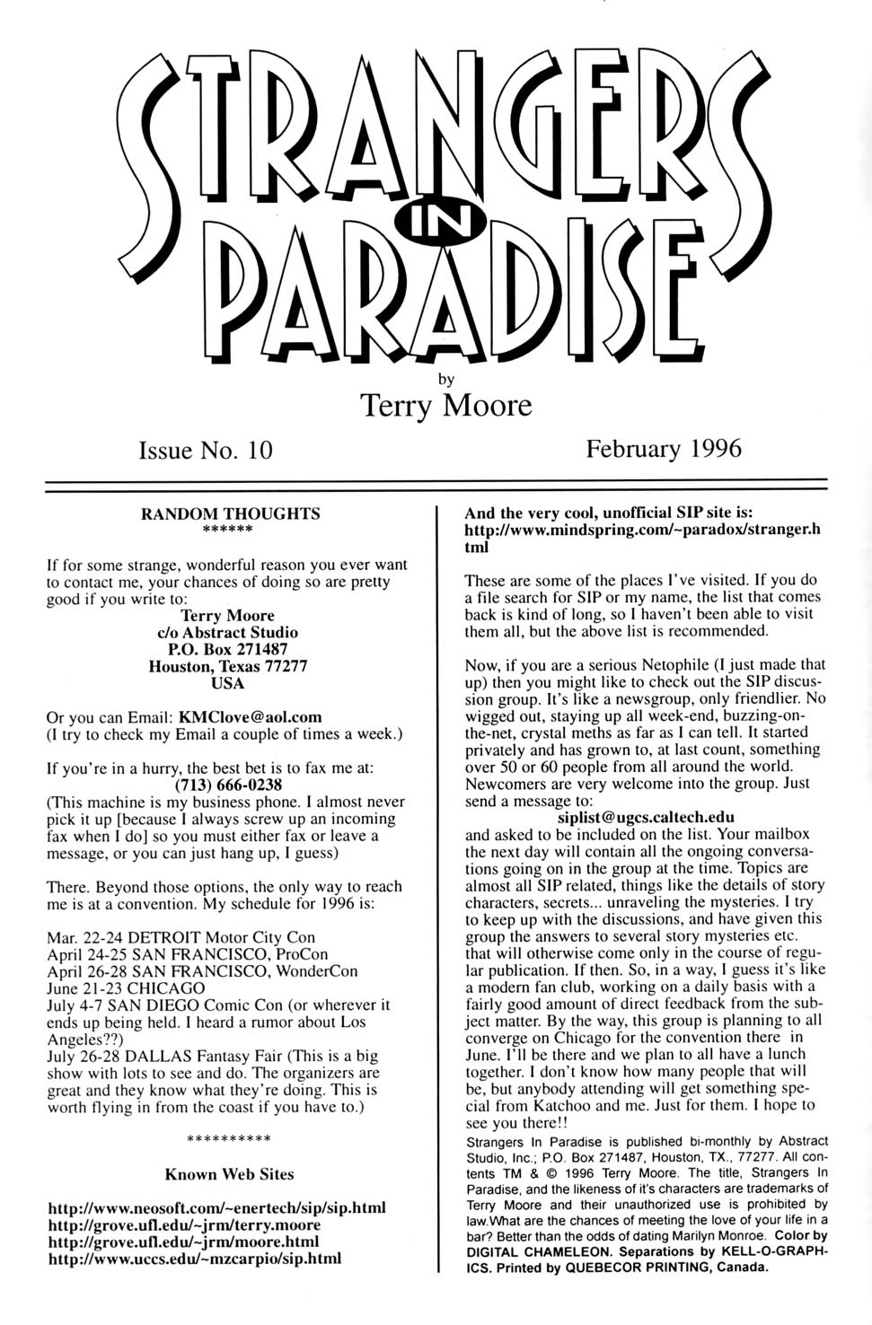 Read online Strangers in Paradise (1994) comic -  Issue #10 - 2