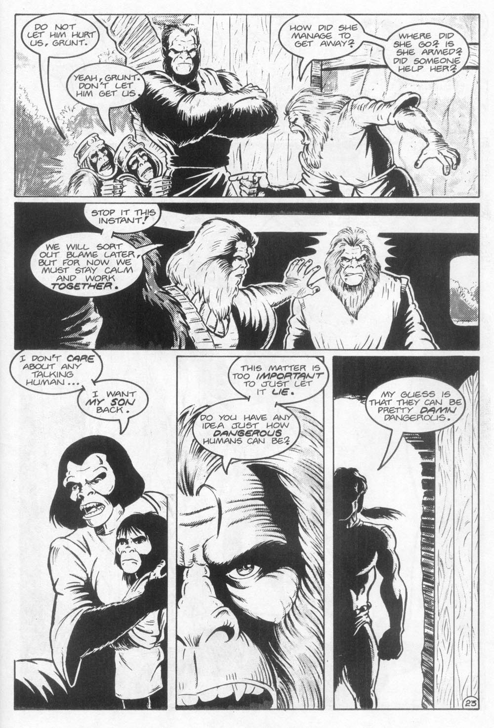 Read online Planet of the Apes (1990) comic -  Issue #22 - 25