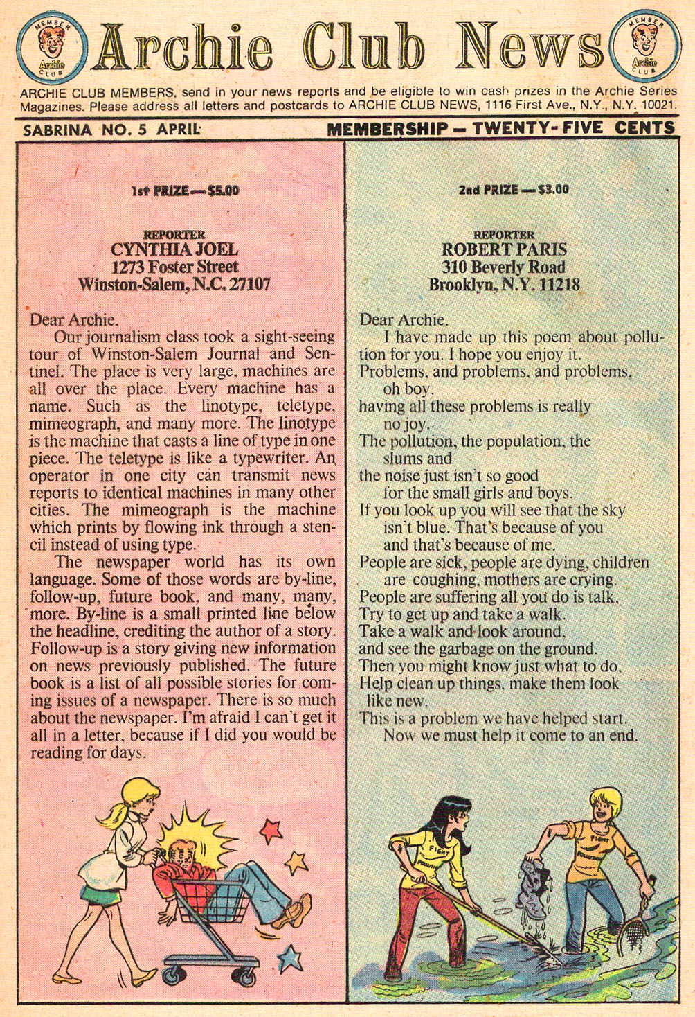 Read online Sabrina The Teenage Witch (1971) comic -  Issue #5 - 22