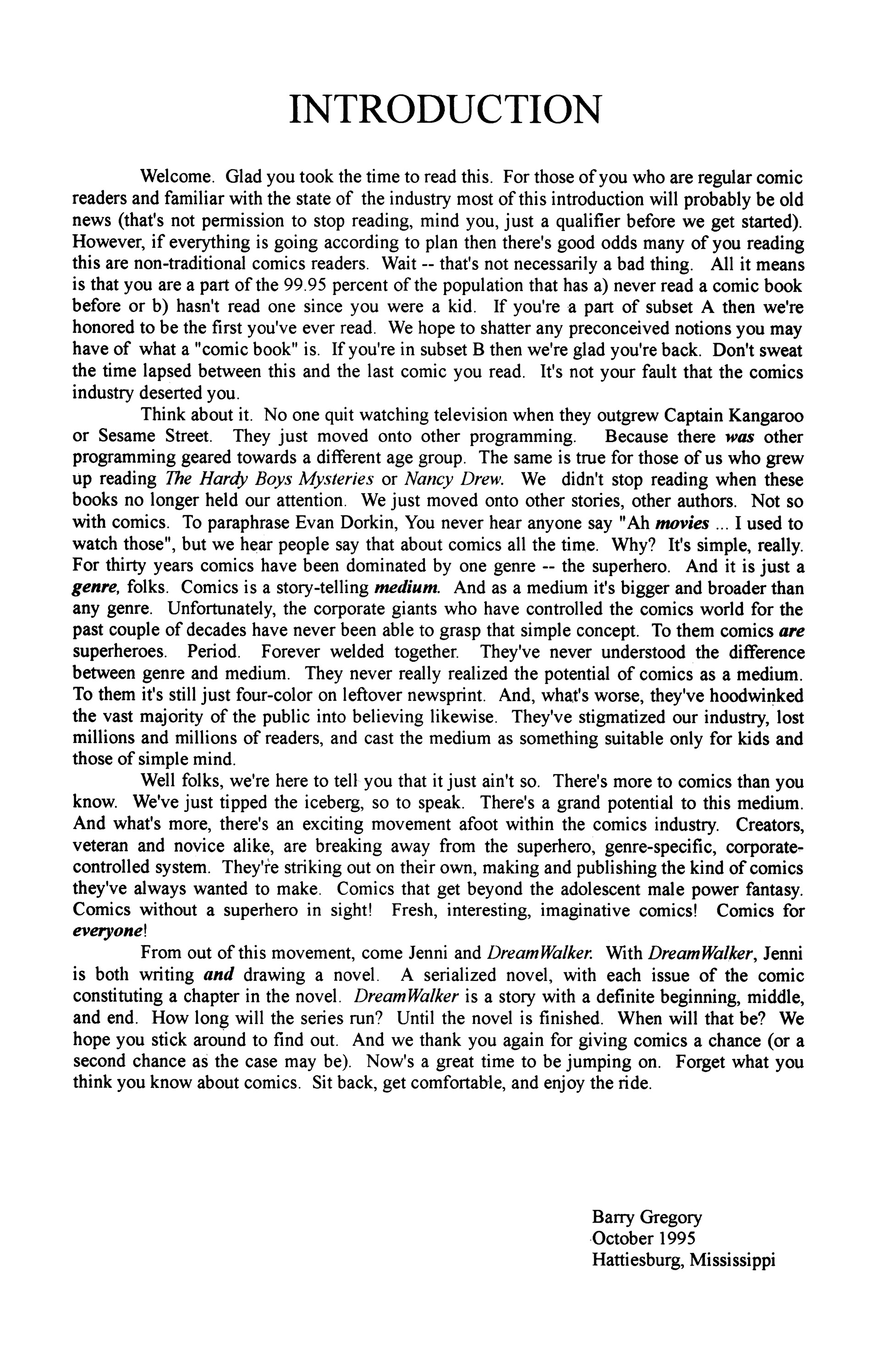 Read online Dreamwalker (1995) comic -  Issue #1 - 3