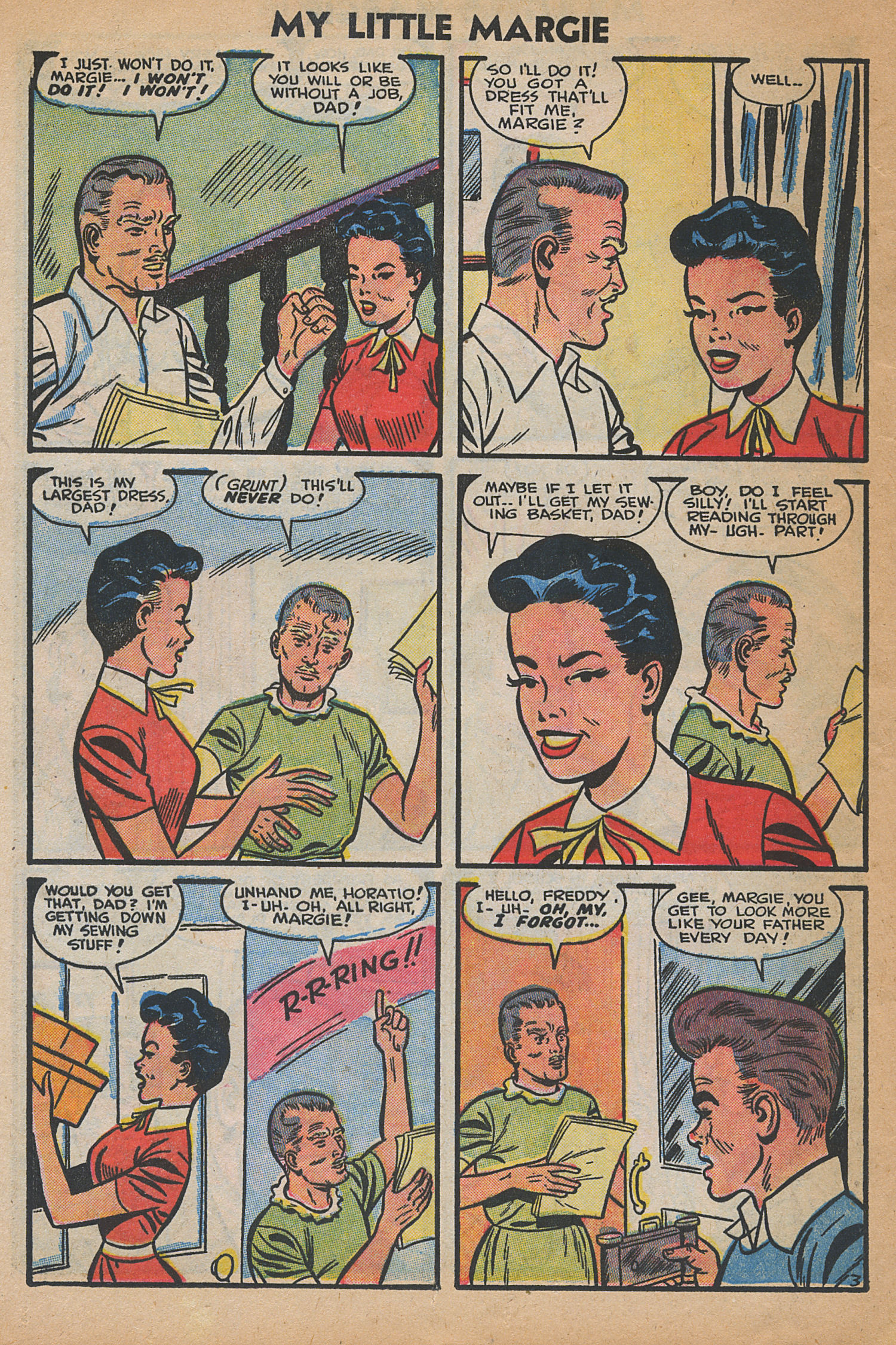 Read online My Little Margie (1954) comic -  Issue #1 - 12