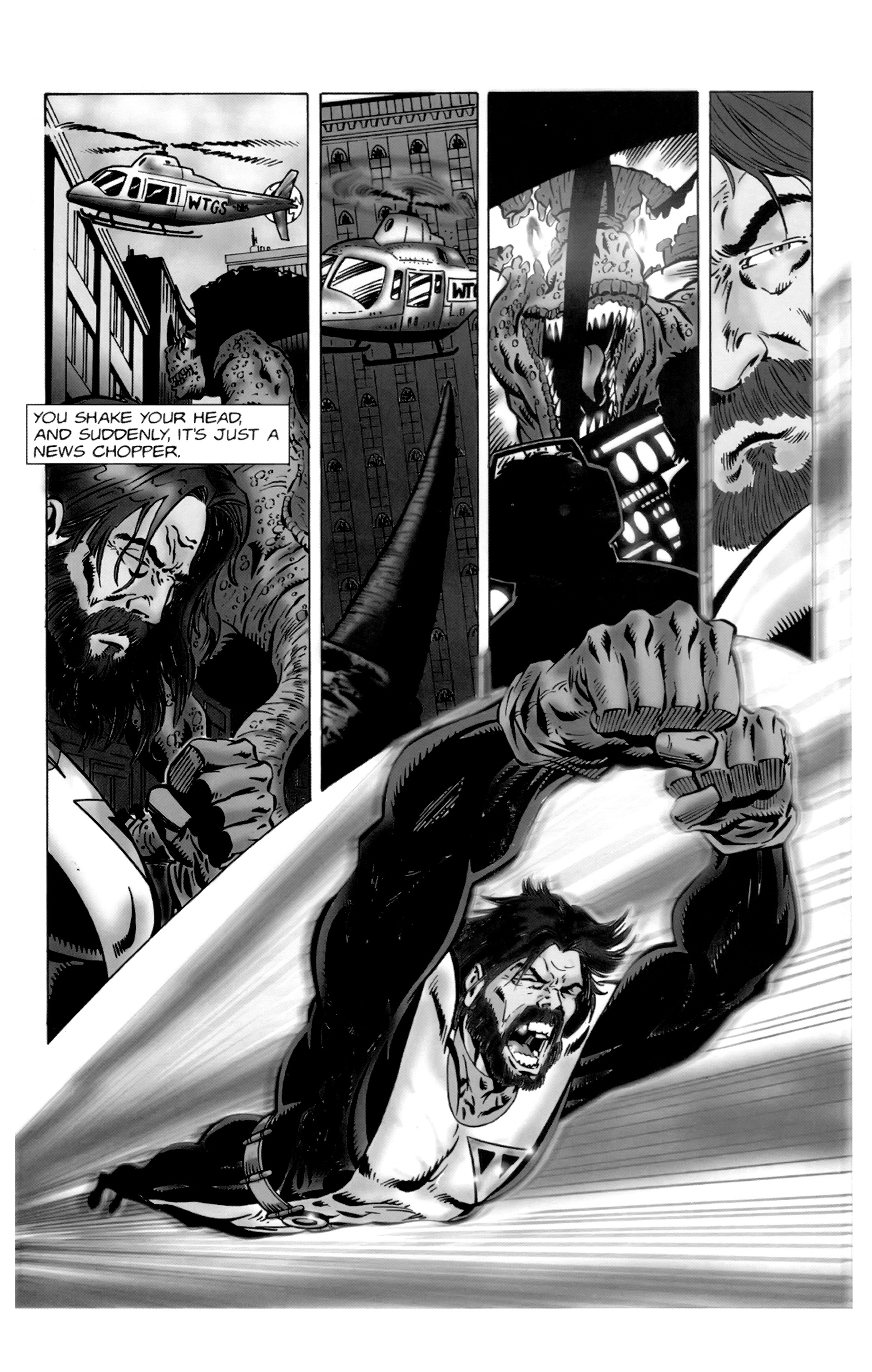 Read online Warrior Nun: Black & White comic -  Issue #1 - 24