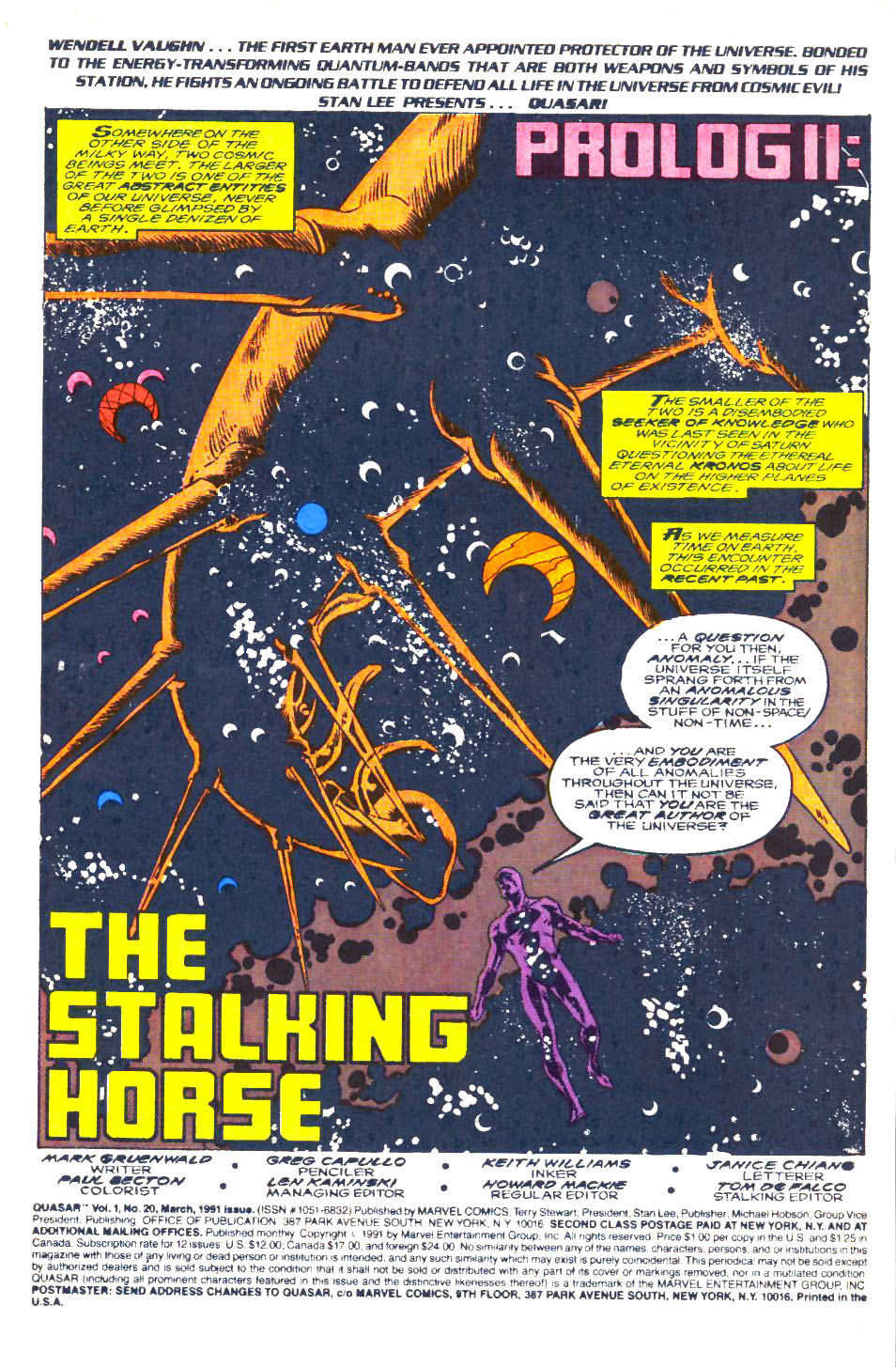 Read online Quasar comic -  Issue #20 - 2