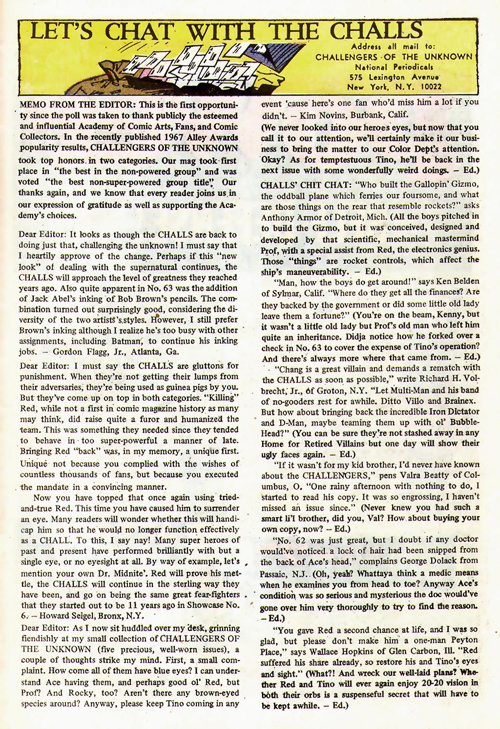 Read online Challengers of the Unknown (1958) comic -  Issue #65 - 27