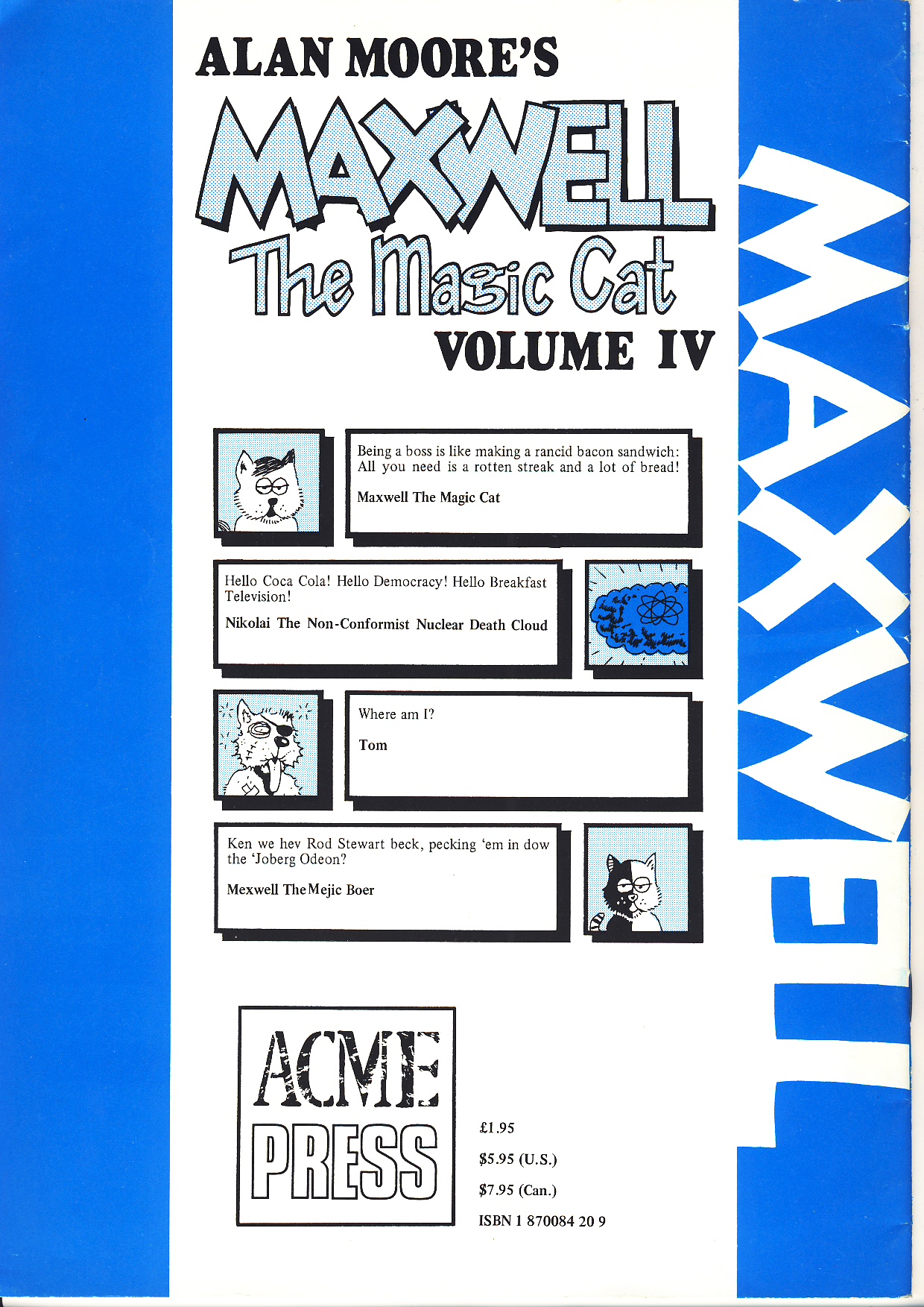 Read online Alan Moore's Maxwell the Magic Cat comic -  Issue #4 - 36