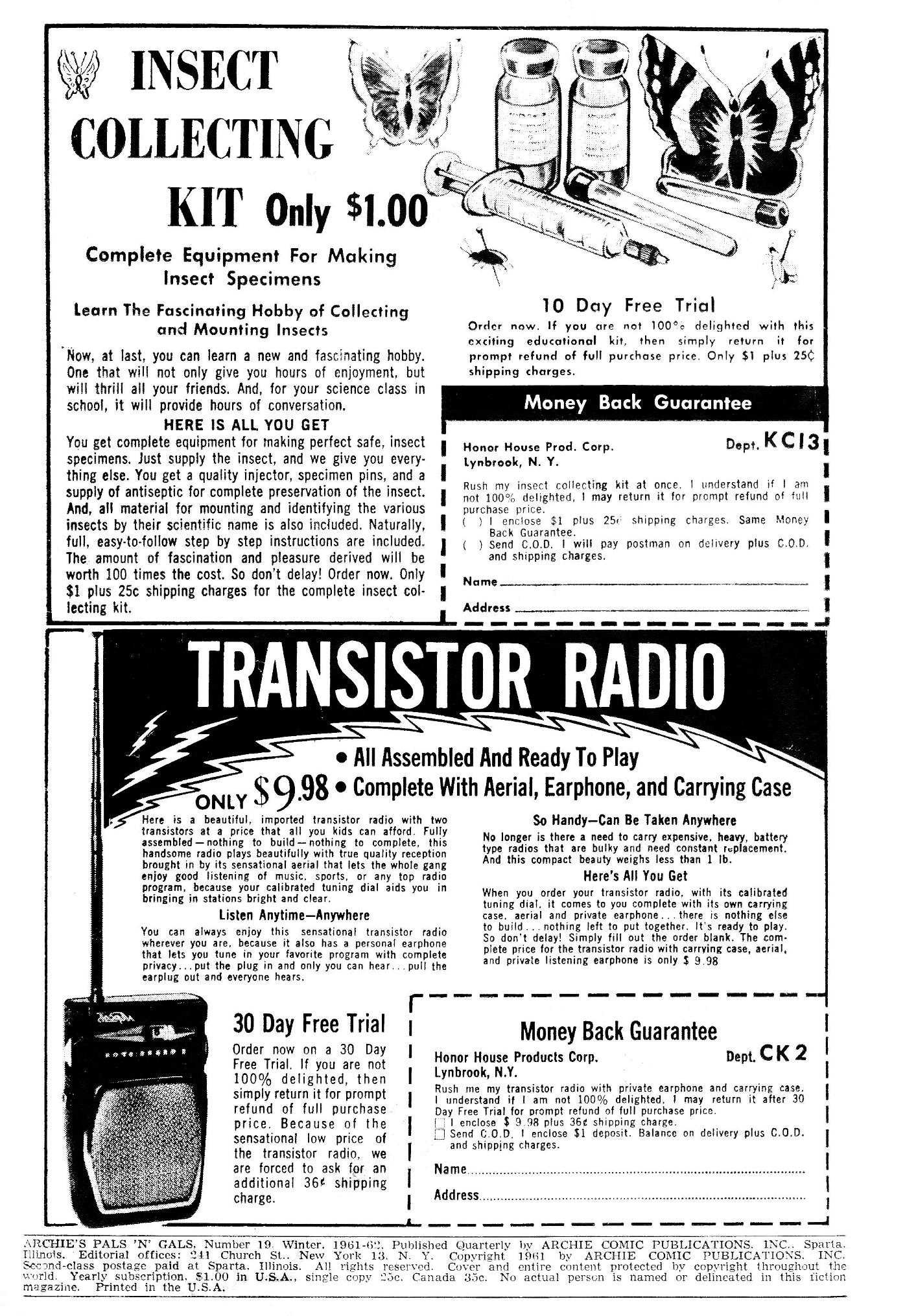 Read online Archie's Pals 'N' Gals (1952) comic -  Issue #19 - 2