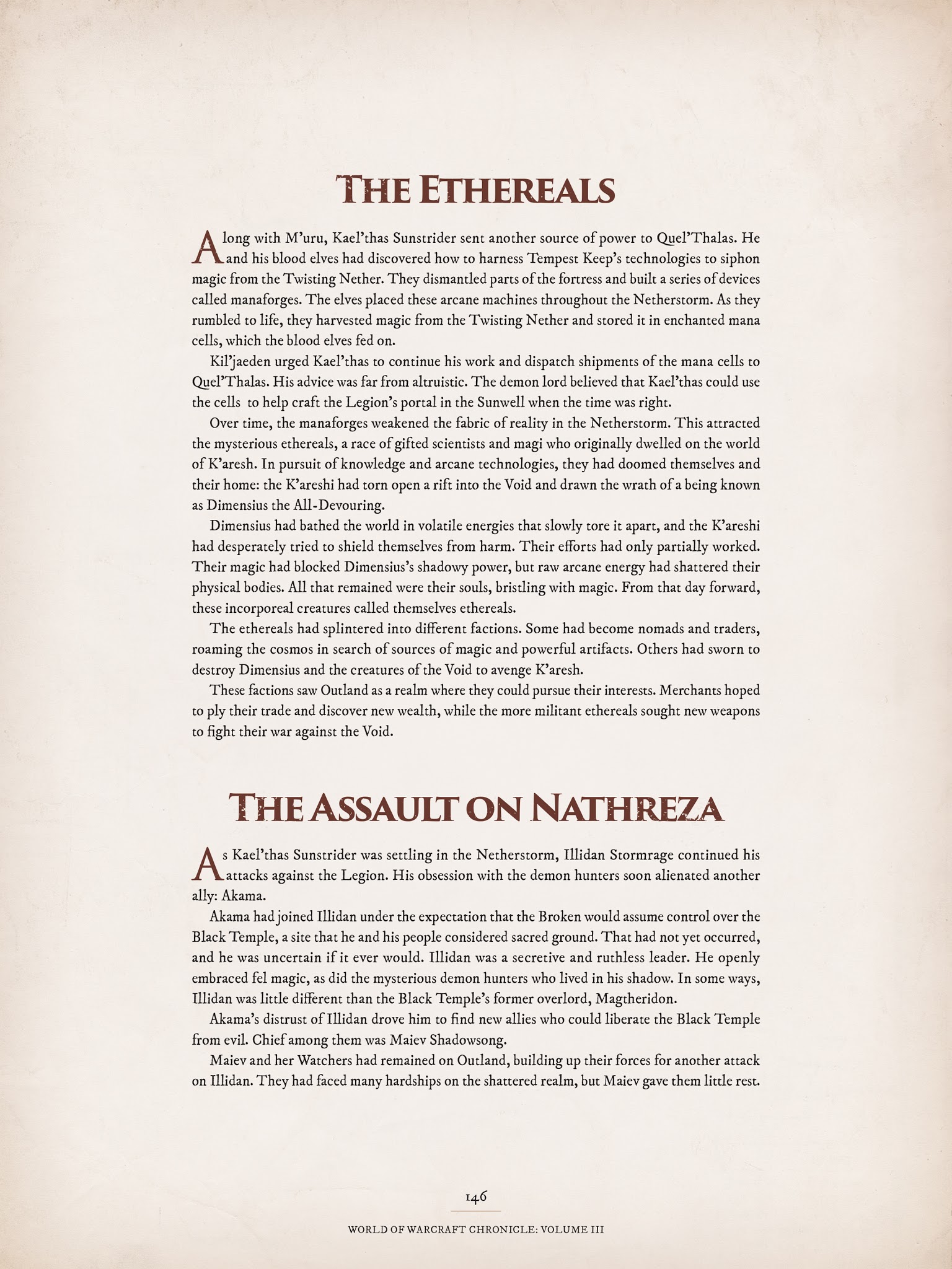 Read online World of Warcraft Chronicle Vol. 3 comic -  Issue # Full - 139