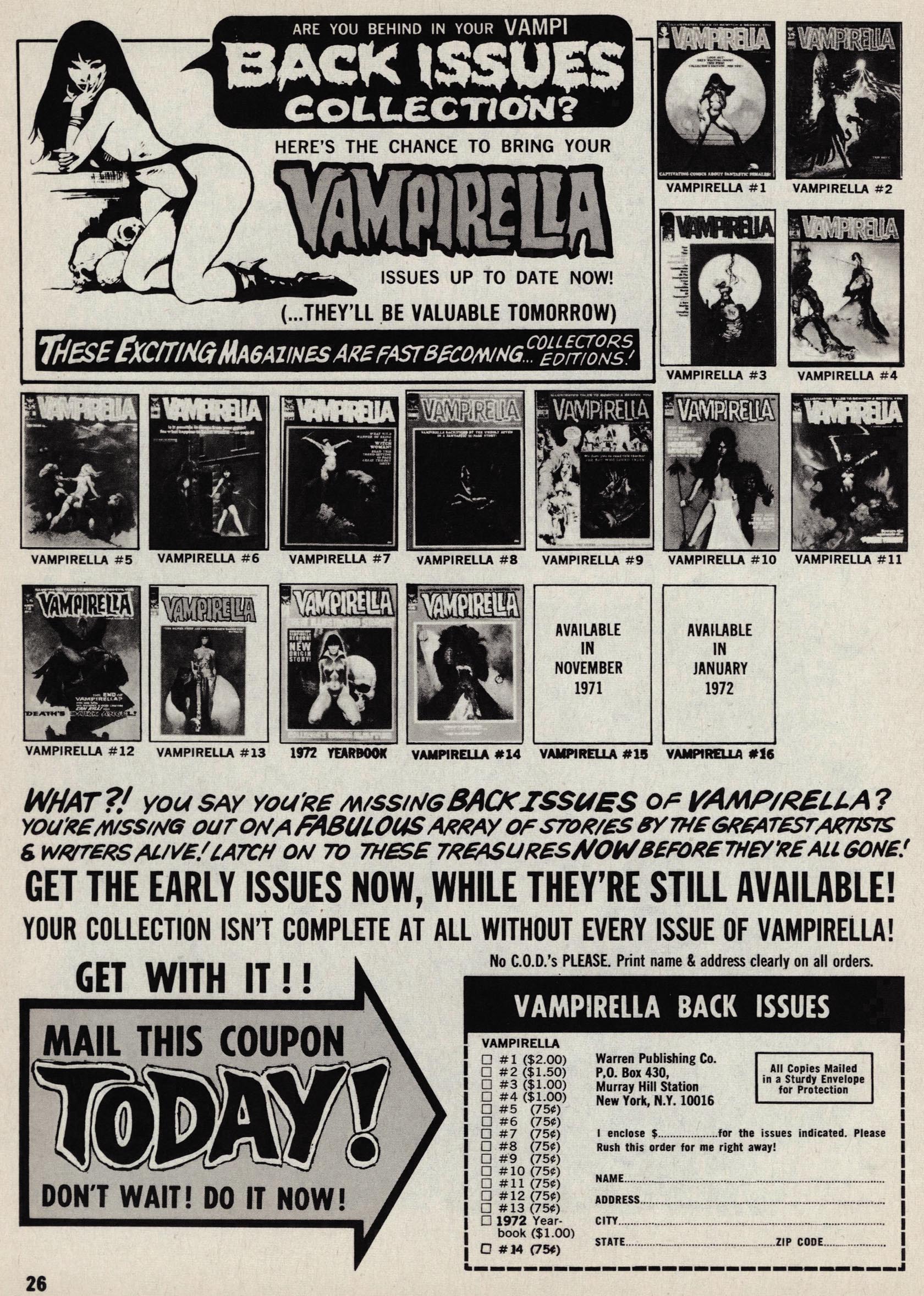 Read online Vampirella (1969) comic -  Issue #15 - 26