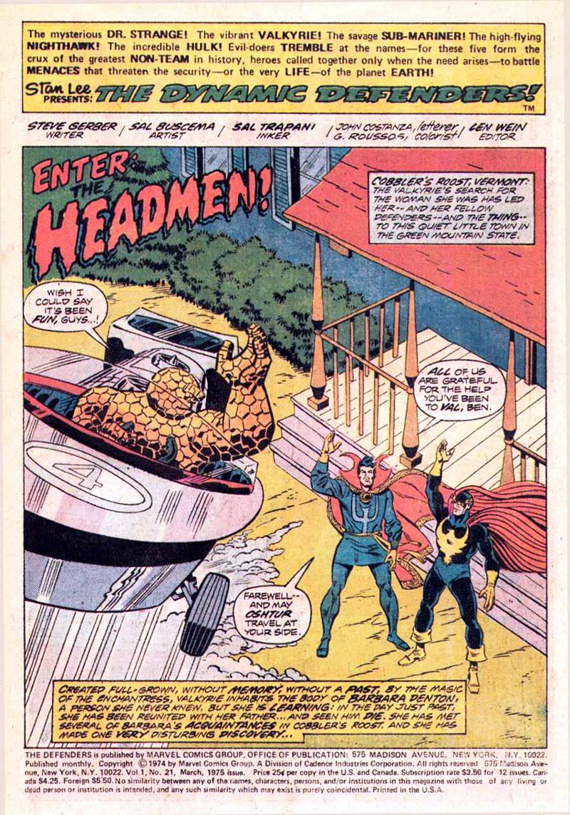 The Defenders (1972) Issue #21 #22 - English 2