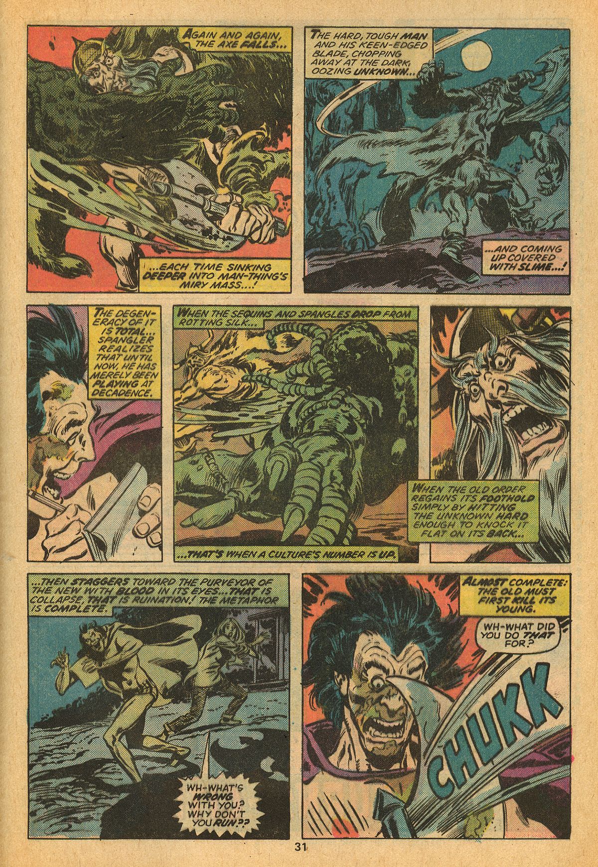 Read online Man-Thing (1974) comic -  Issue #16 - 33