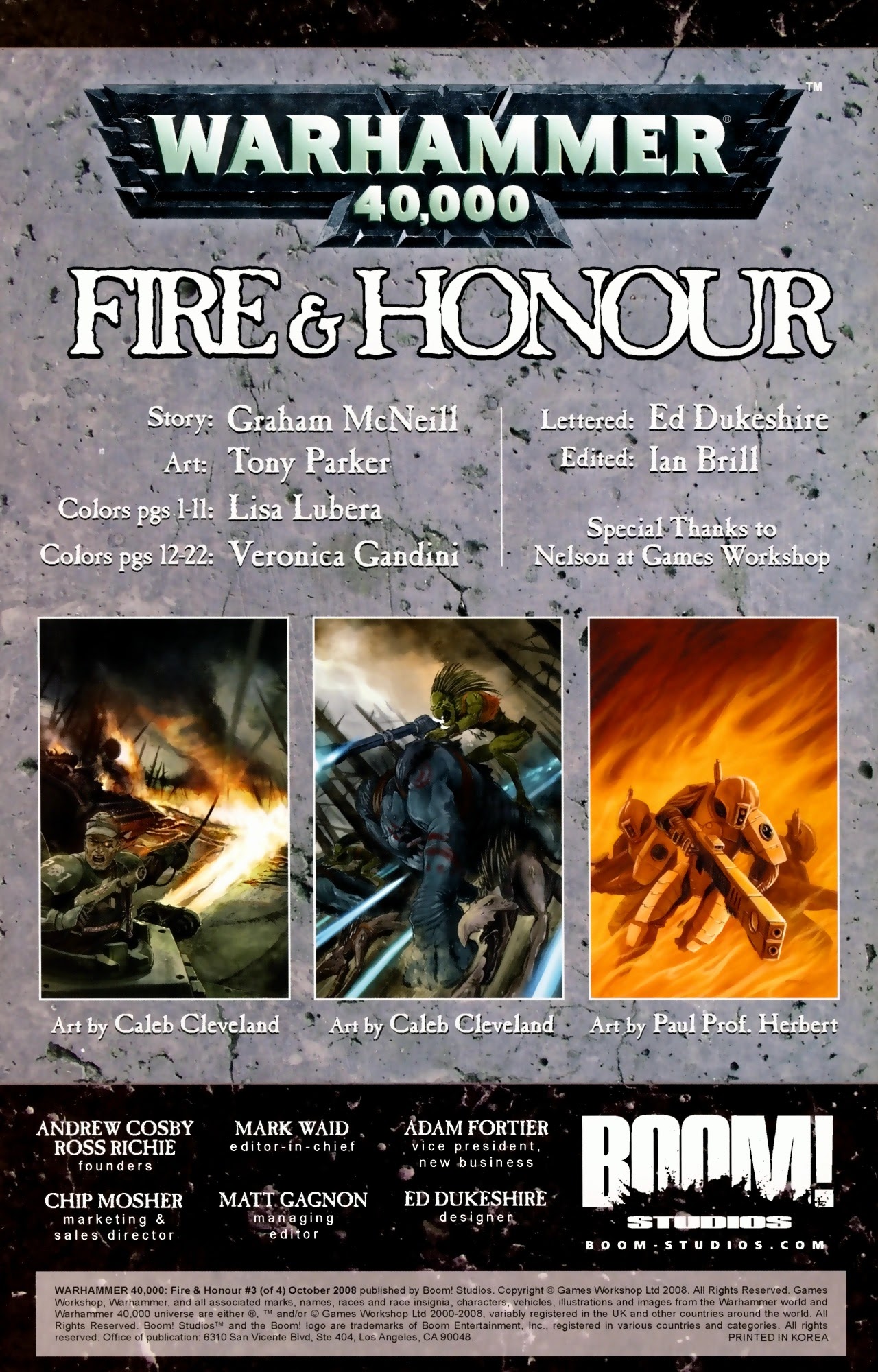 Read online Warhammer 40,000: Fire & Honour comic -  Issue #3 - 2