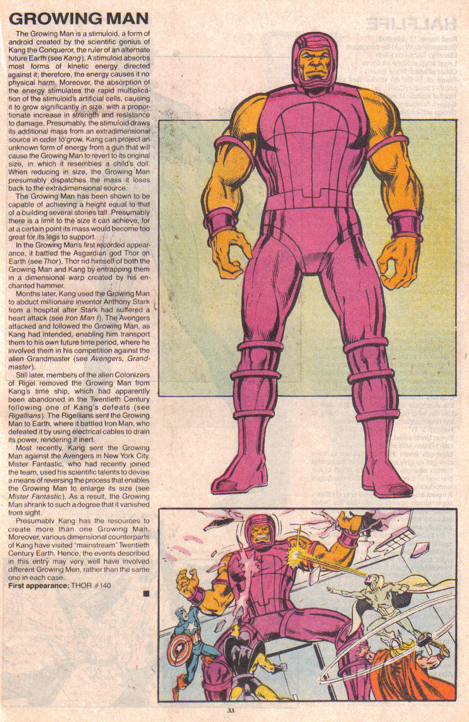 Read online The Official Handbook of the Marvel Universe: Update '89 comic -  Issue #3 - 35