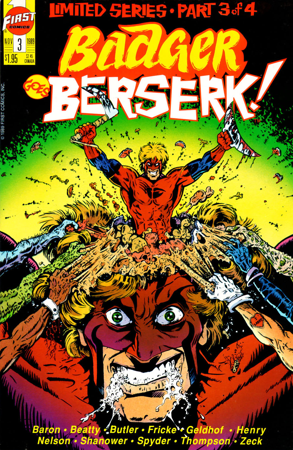 Read online Badger Goes Berserk! comic -  Issue #3 - 1