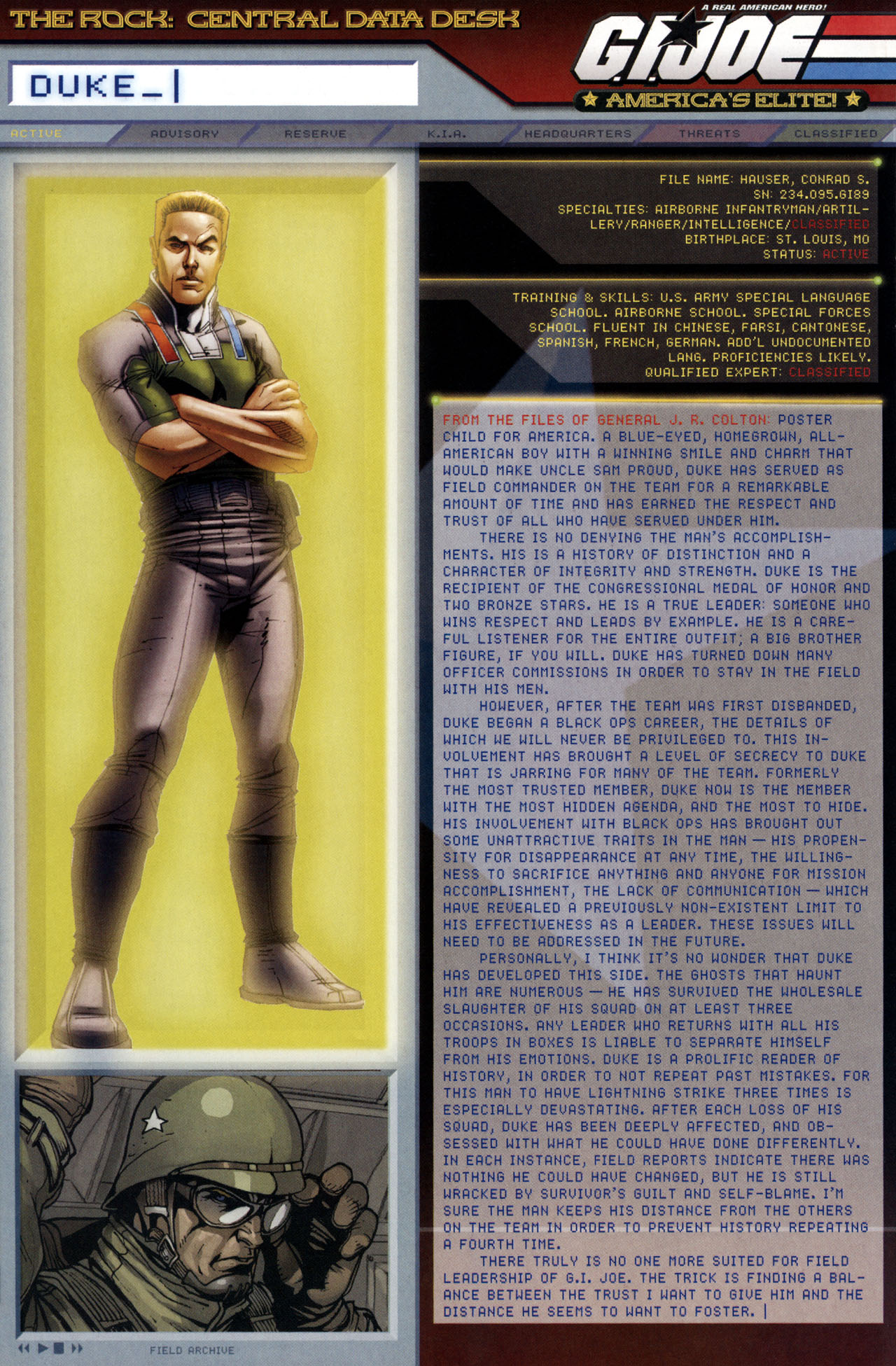 Read online G.I. Joe: Data Desk Handbook comic -  Issue #2 - 21