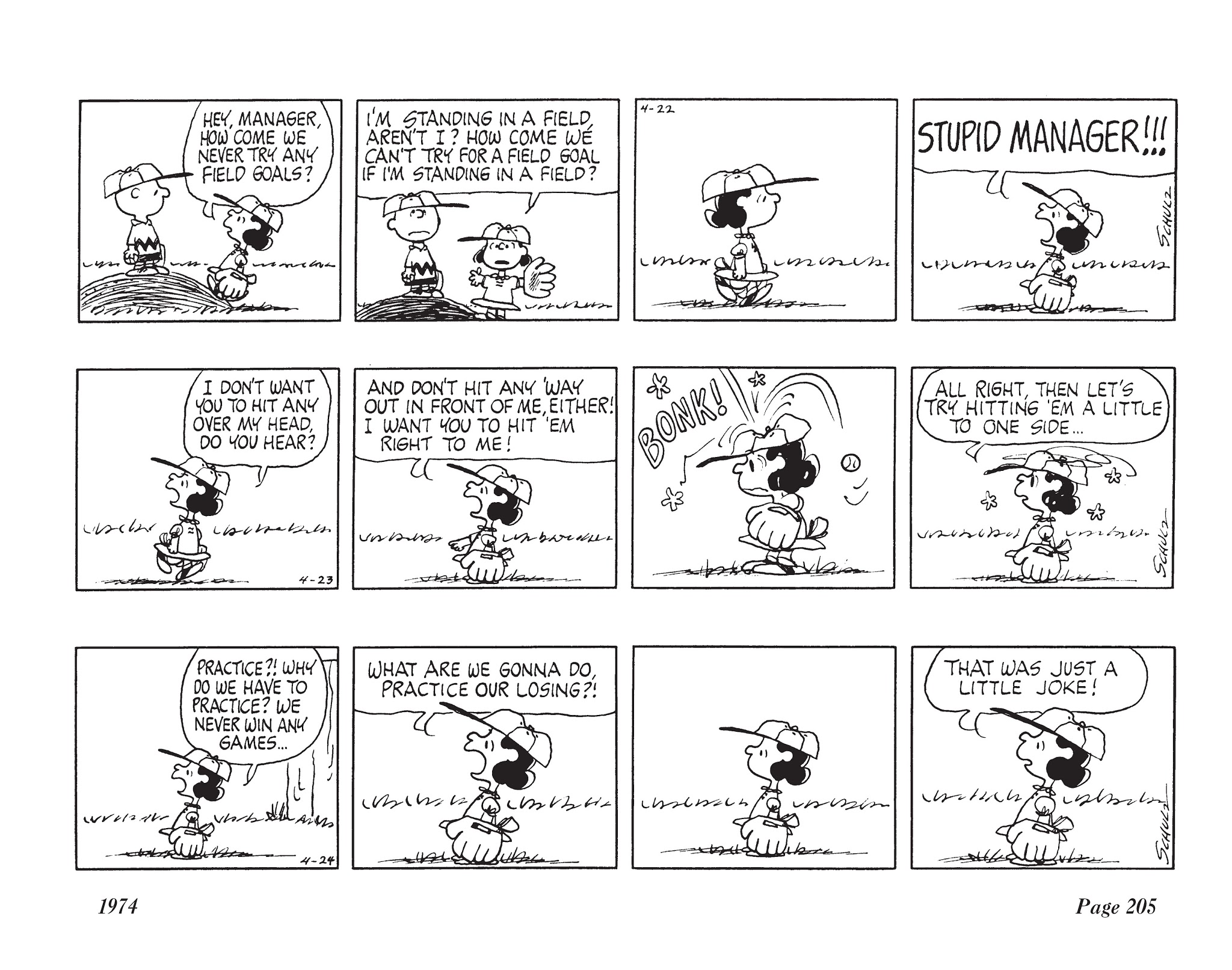 Read online The Complete Peanuts comic -  Issue # TPB 12 - 219