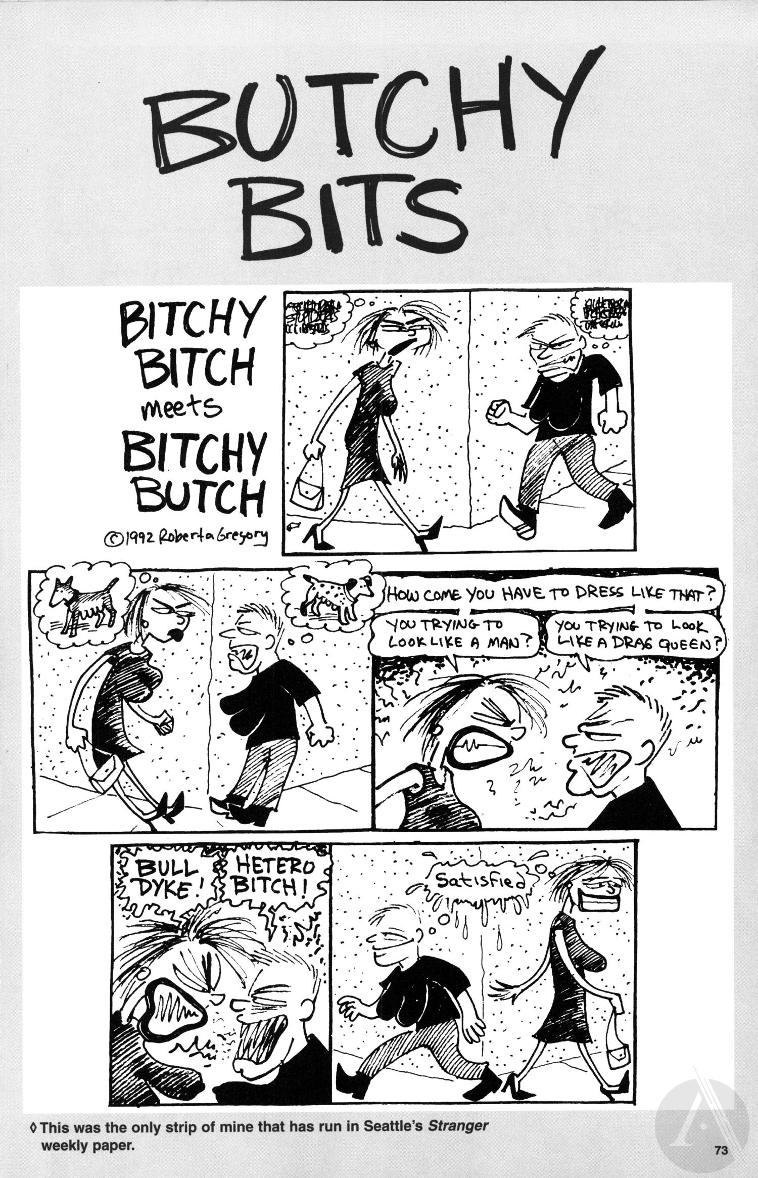 Read online Bitchy Butch: World's Angriest Dyke comic -  Issue # TPB - 77