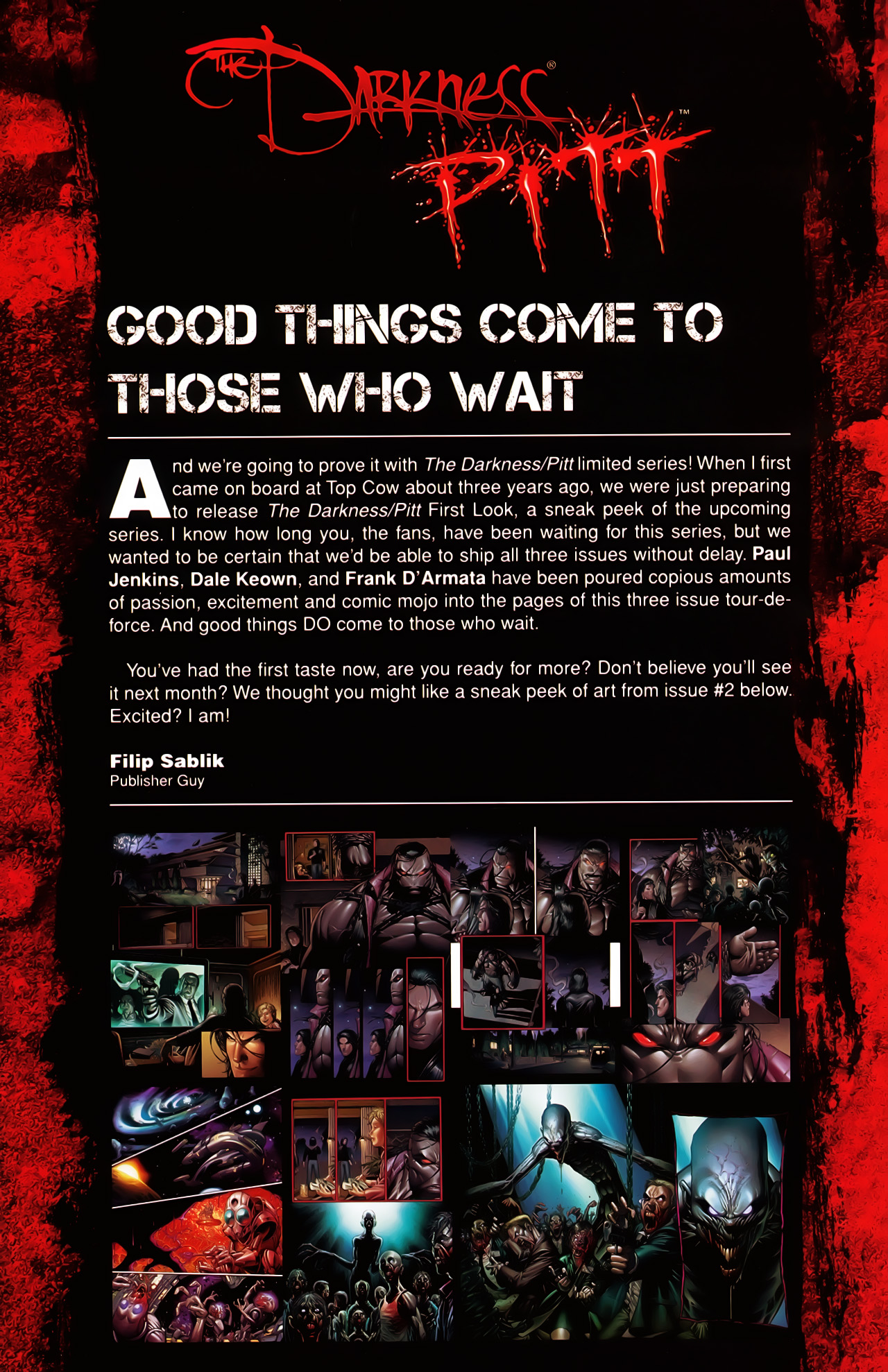 Read online The Darkness/Pitt comic -  Issue #1 - 29