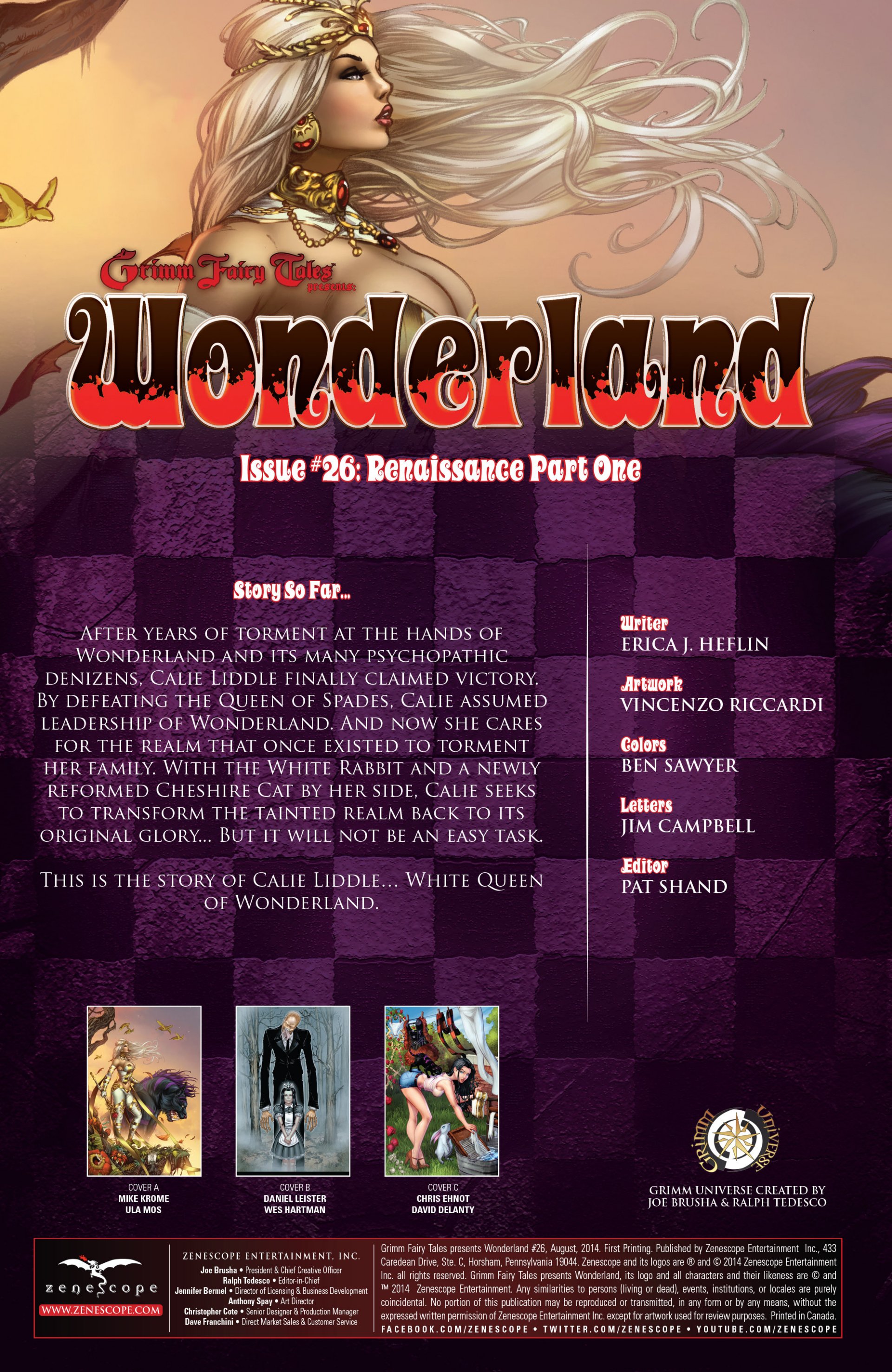 Read online Grimm Fairy Tales presents Wonderland comic -  Issue #26 - 2