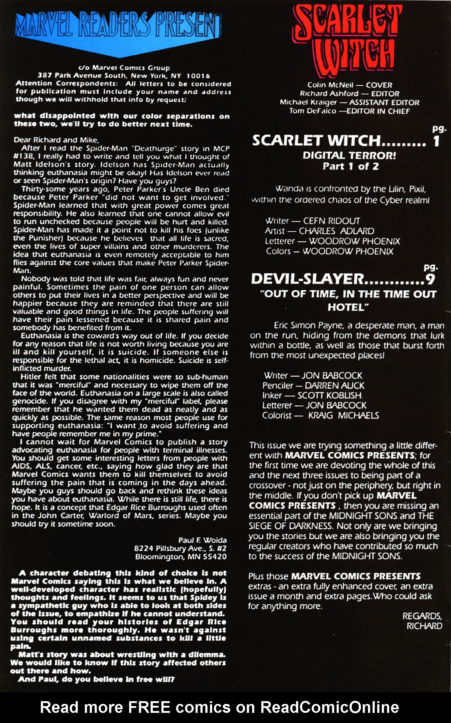 Read online Marvel Comics Presents (1988) comic -  Issue #143 - 20