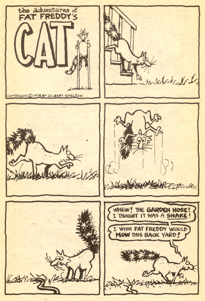 Read online Adventures of Fat Freddy's Cat comic -  Issue #5 - 19