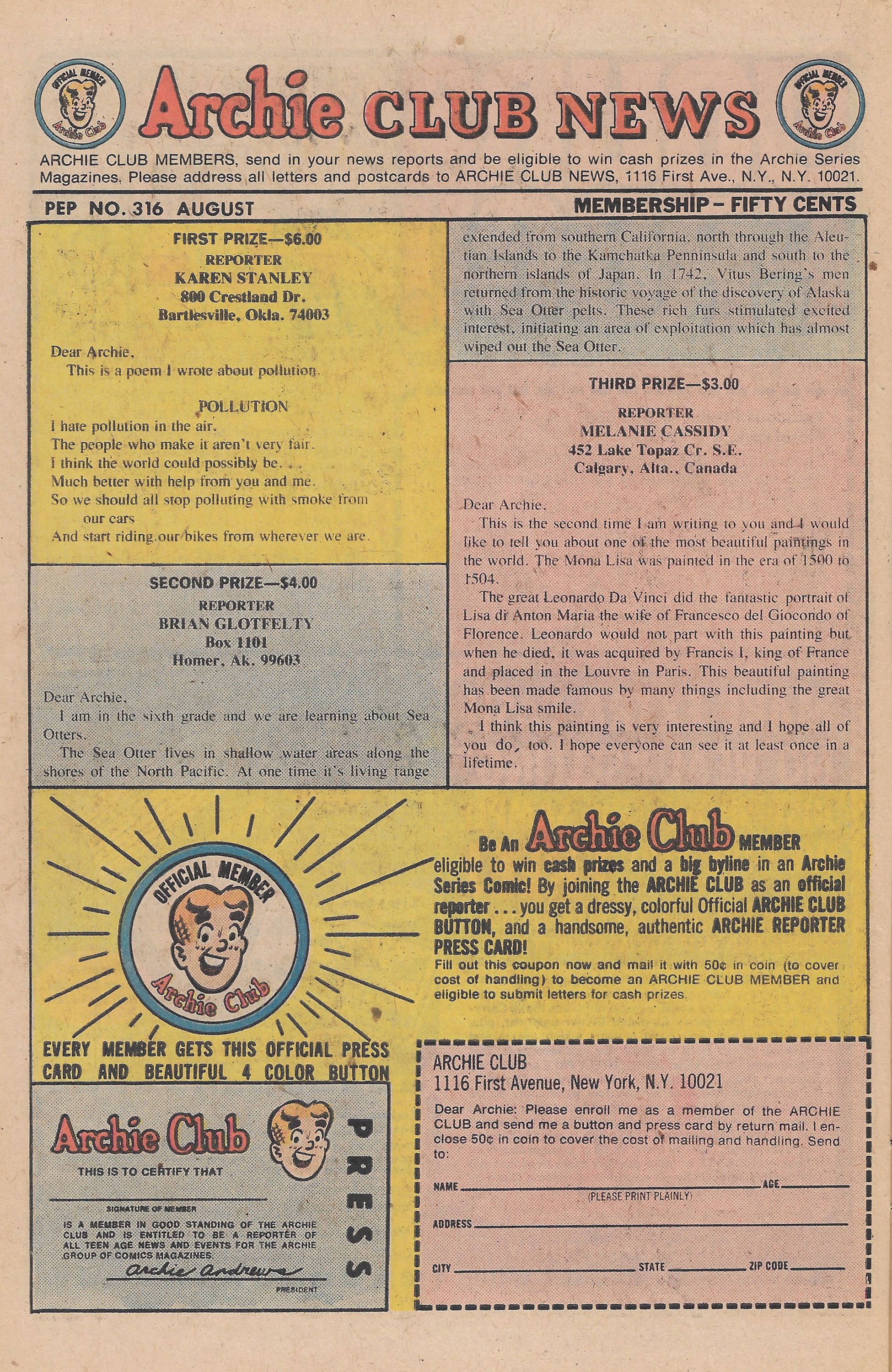 Read online Pep Comics comic -  Issue #316 - 26