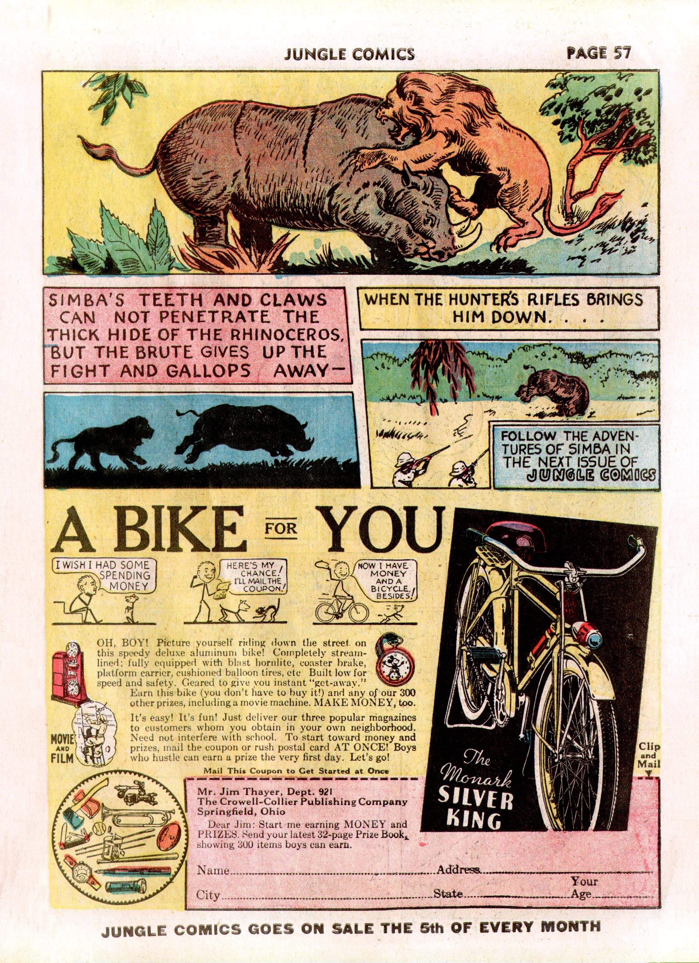 Read online Jungle Comics comic -  Issue #3 - 59