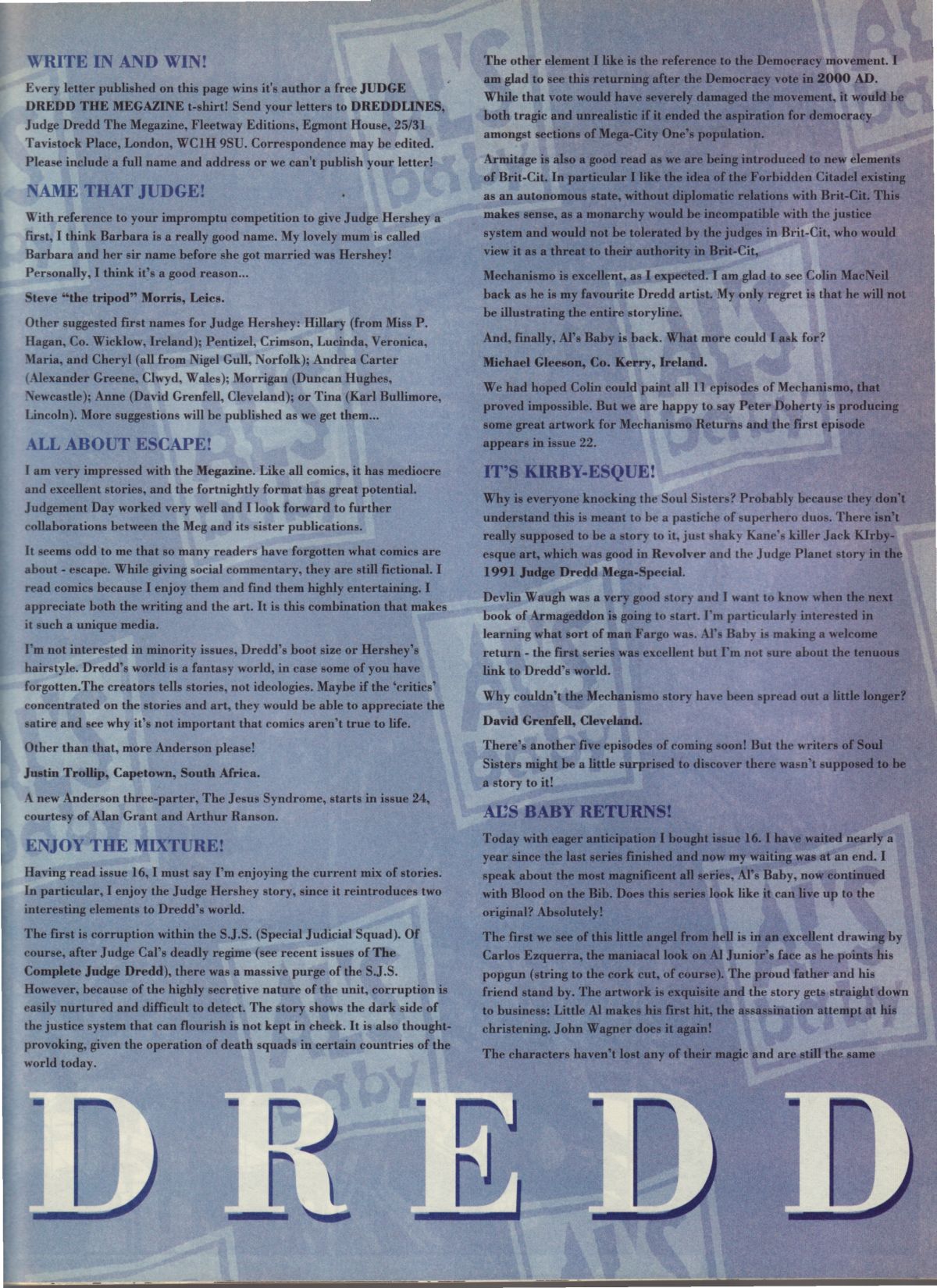 Read online Judge Dredd: The Megazine (vol. 2) comic -  Issue #20 - 32