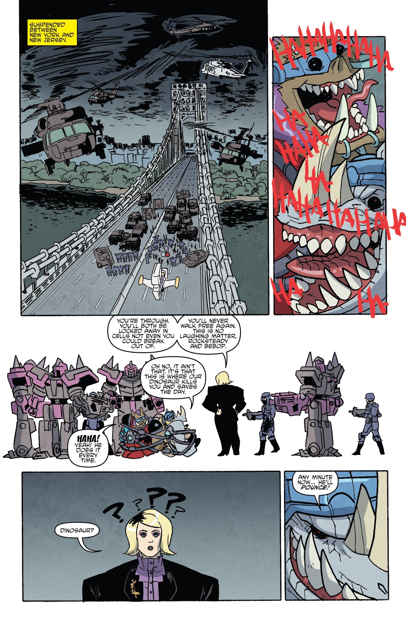Read online Teenage Mutant Ninja Turtles: Bebop & Rocksteady Hit the Road comic -  Issue #5 - 3