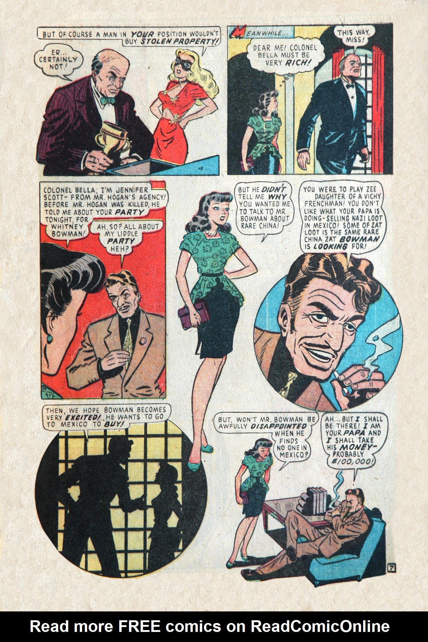 Read online Blonde Phantom Comics comic -  Issue #15 - 9