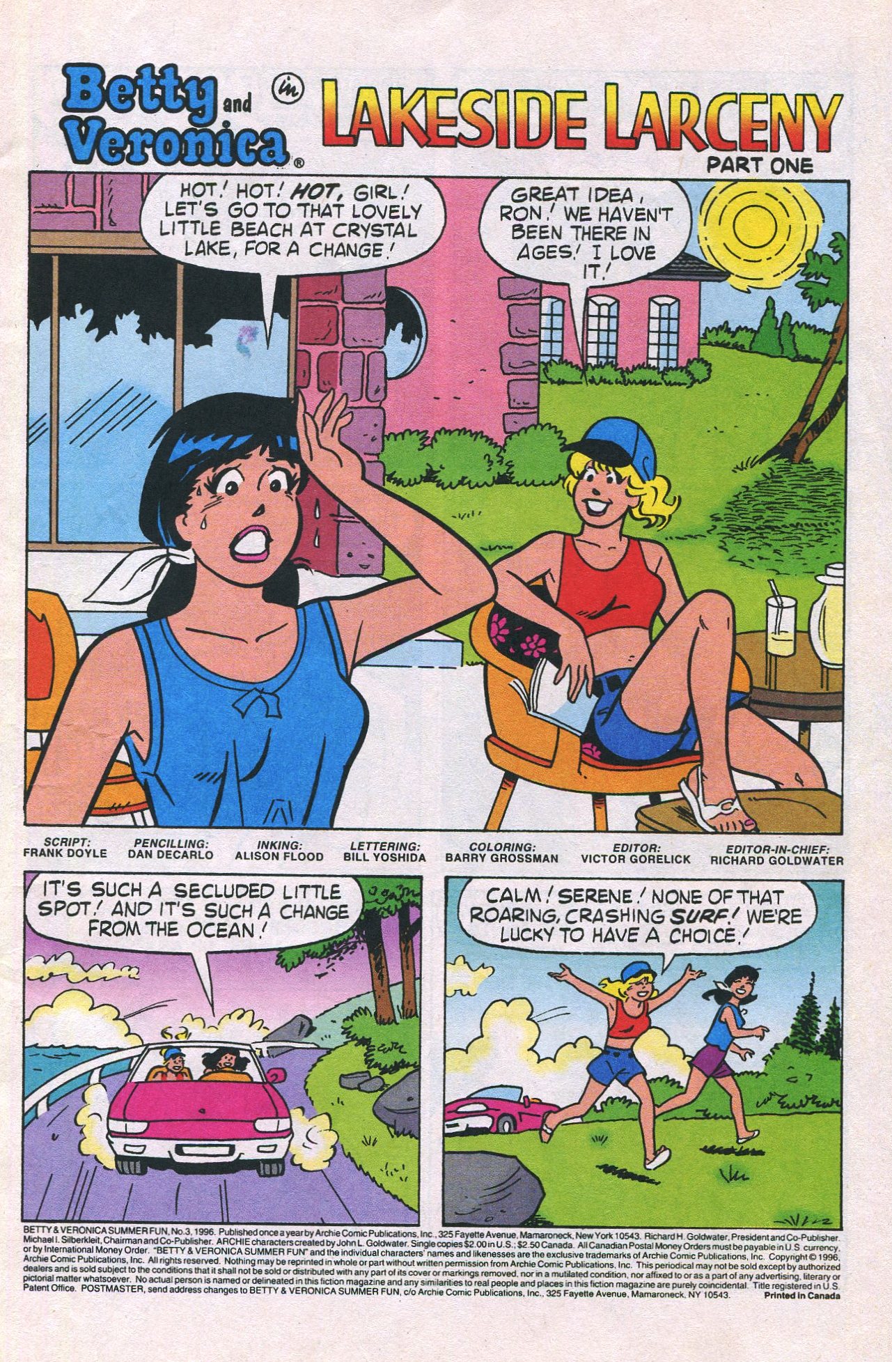 Read online Betty And Veronica: Summer Fun (1994) comic -  Issue #3 - 3