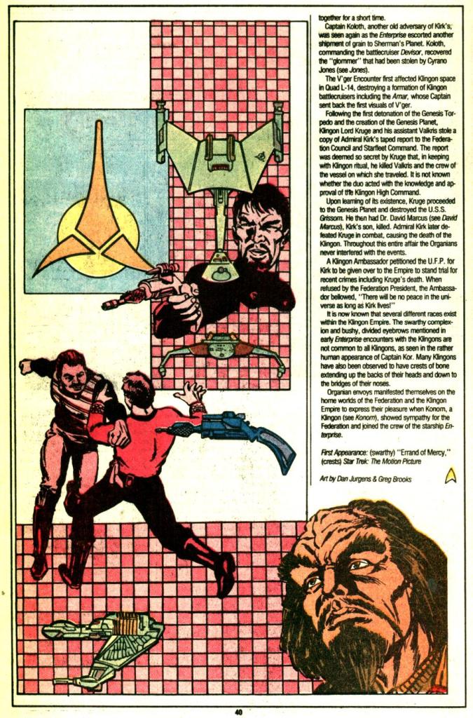 Read online Who's Who in Star Trek comic -  Issue #1 - 40