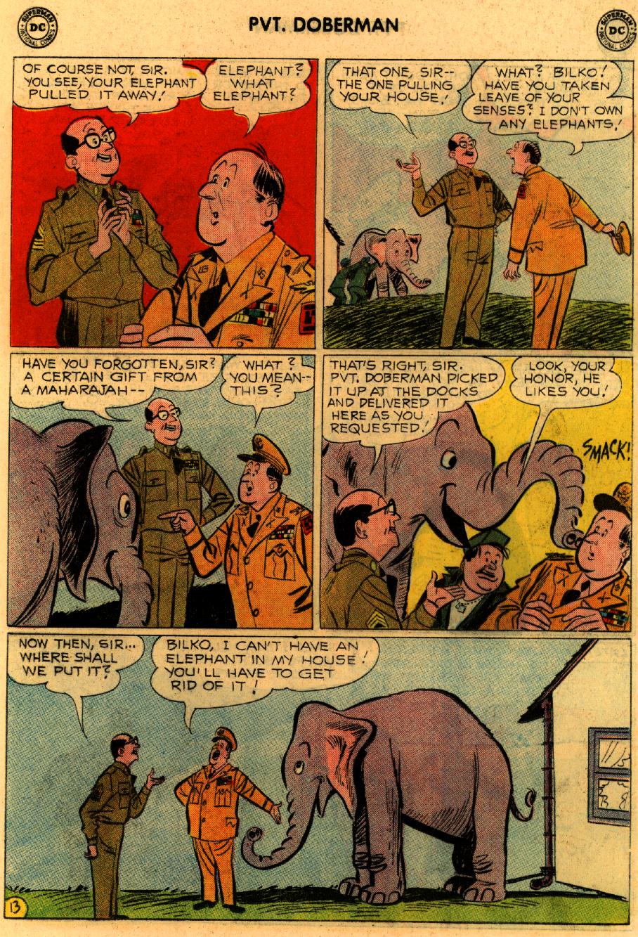 Read online Sgt. Bilko's Pvt. Doberman comic -  Issue #9 - 17