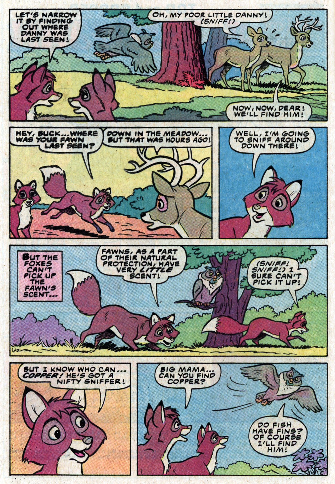 Read online Walt Disney Productions' The Fox and the Hound comic -  Issue #3 - 4