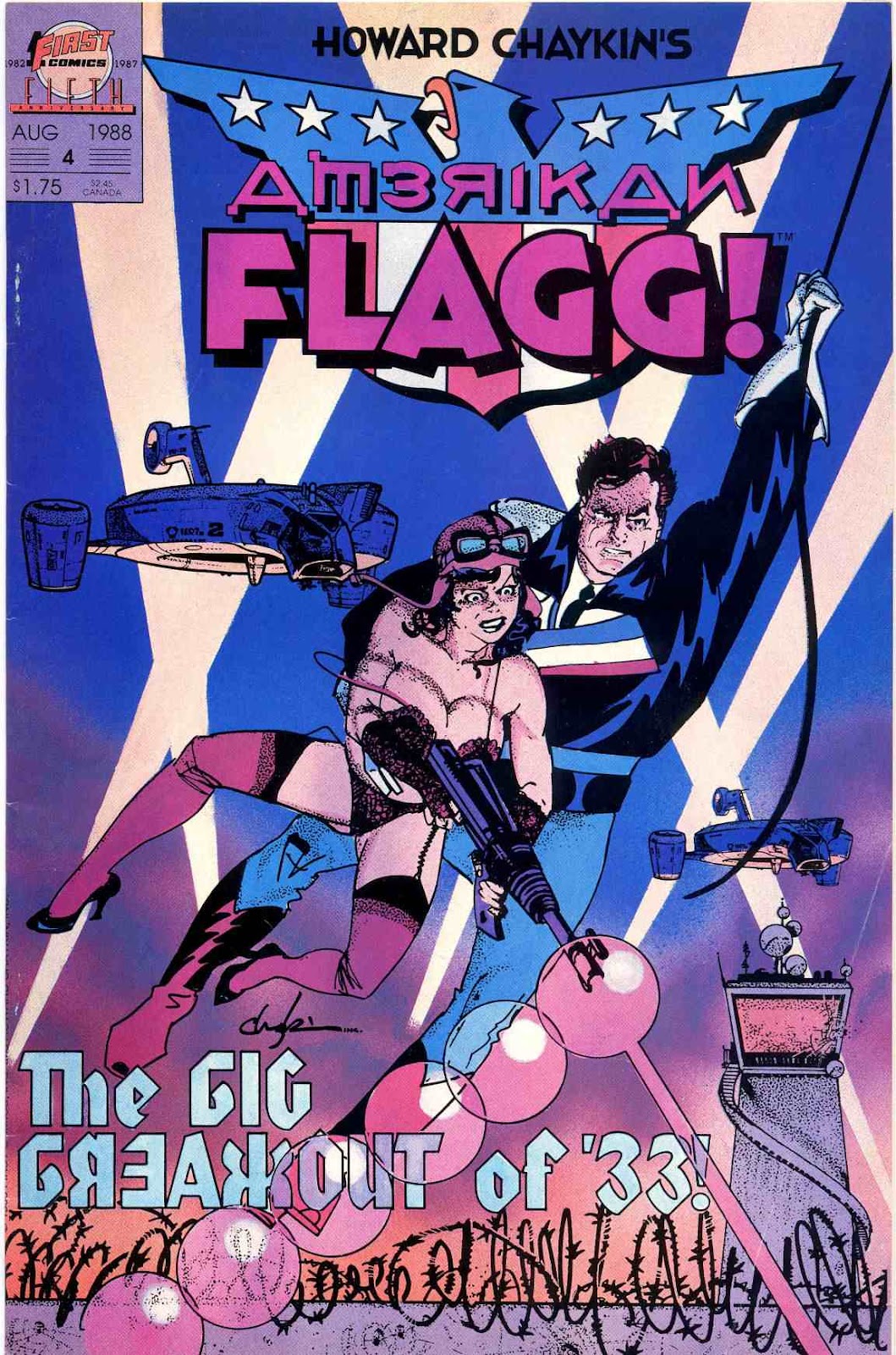Howard Chaykin's American Flagg issue 4 - Page 1