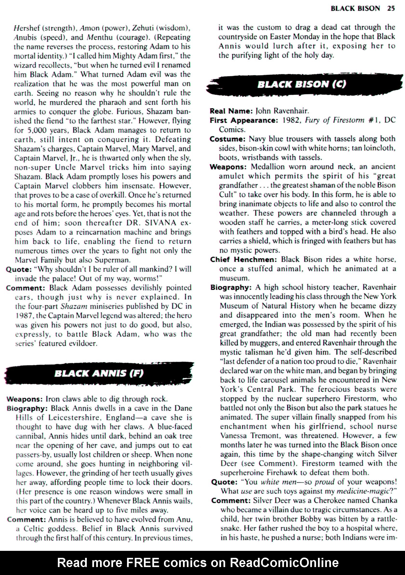 Read online The Encyclopedia of Super Villains comic -  Issue # TPB (Part 1) - 35