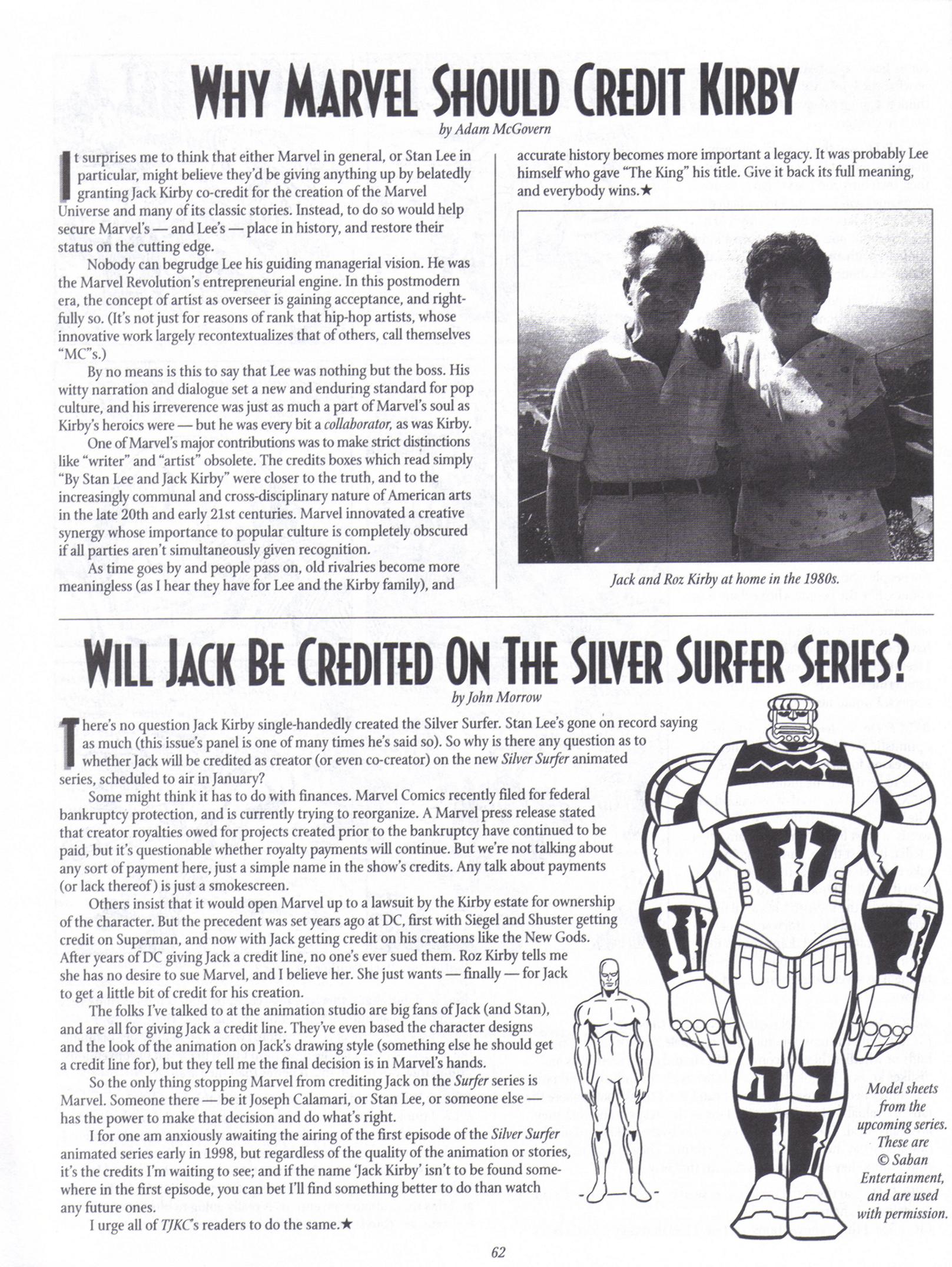 Read online The Jack Kirby Collector comic -  Issue #18 - 61