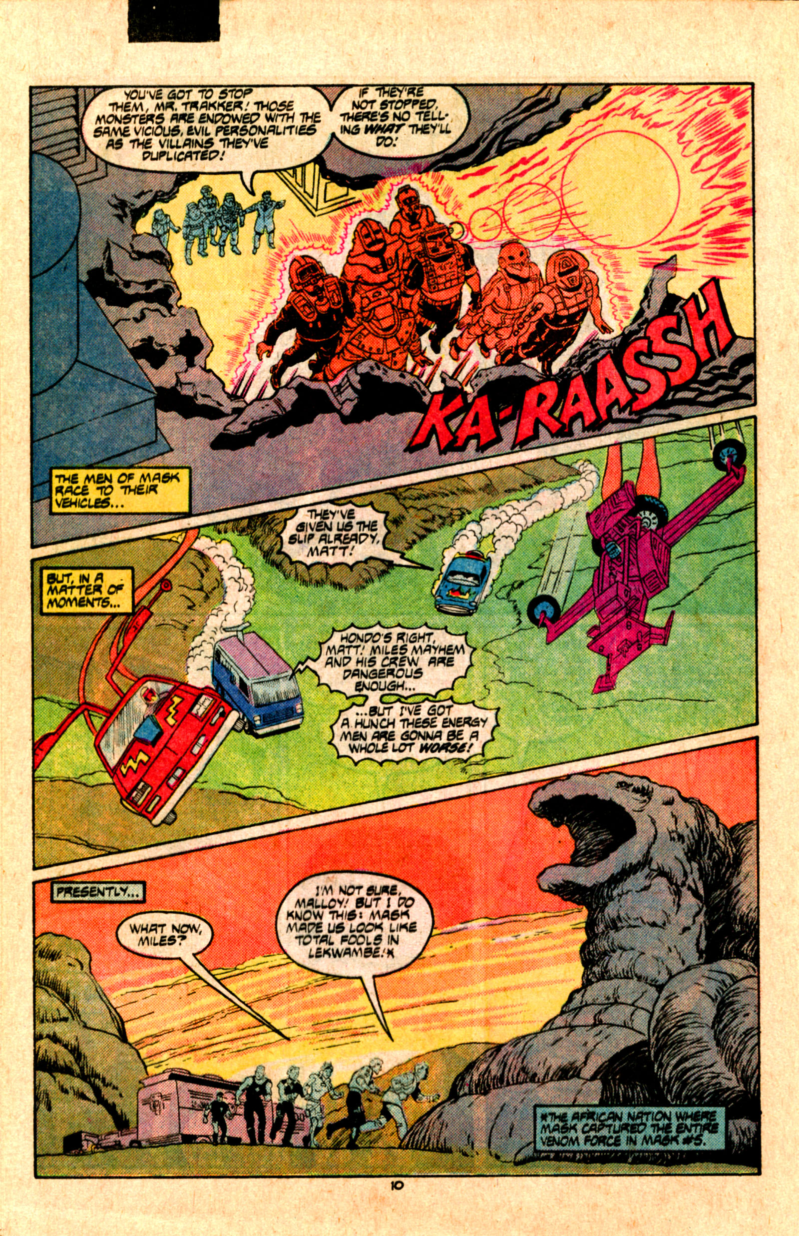 Read online MASK (1987) comic -  Issue #7 - 16