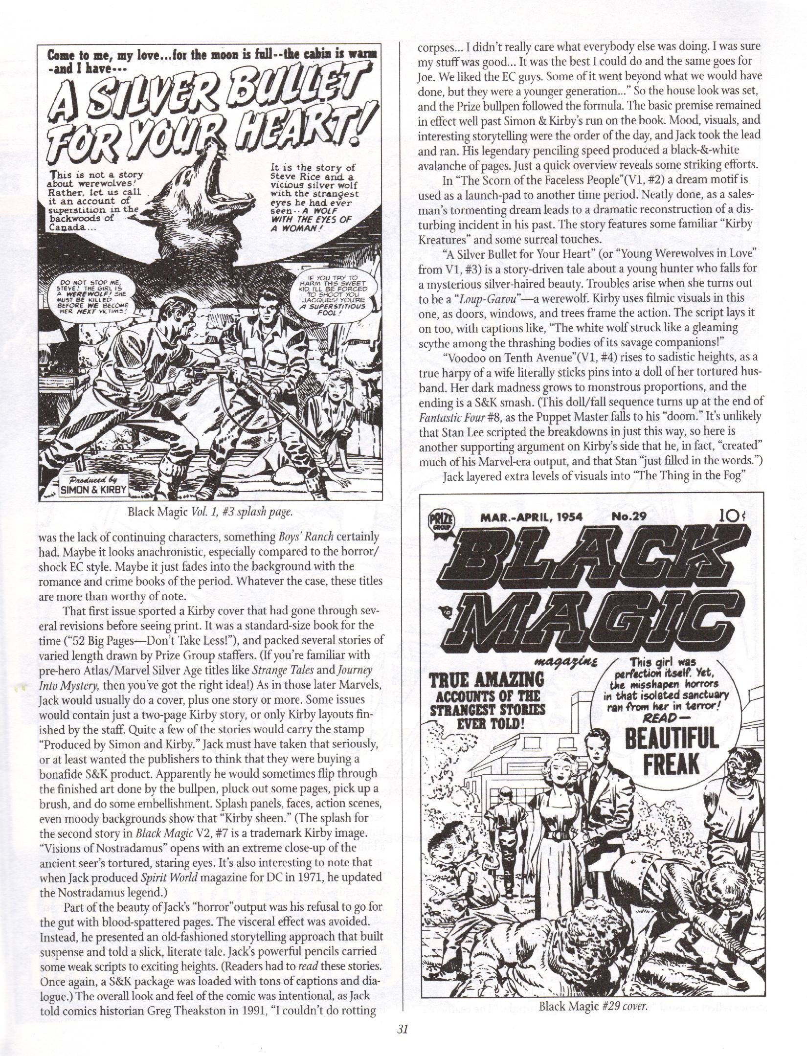 Read online The Jack Kirby Collector comic -  Issue #13 - 31