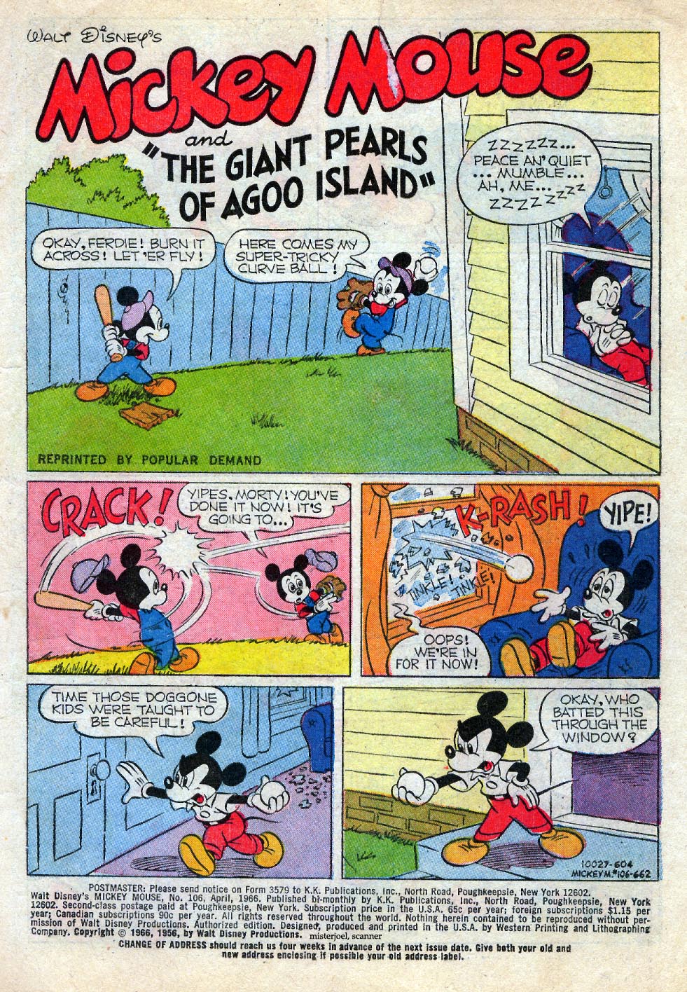 Walt Disney's Mickey Mouse issue 106 - Page 1