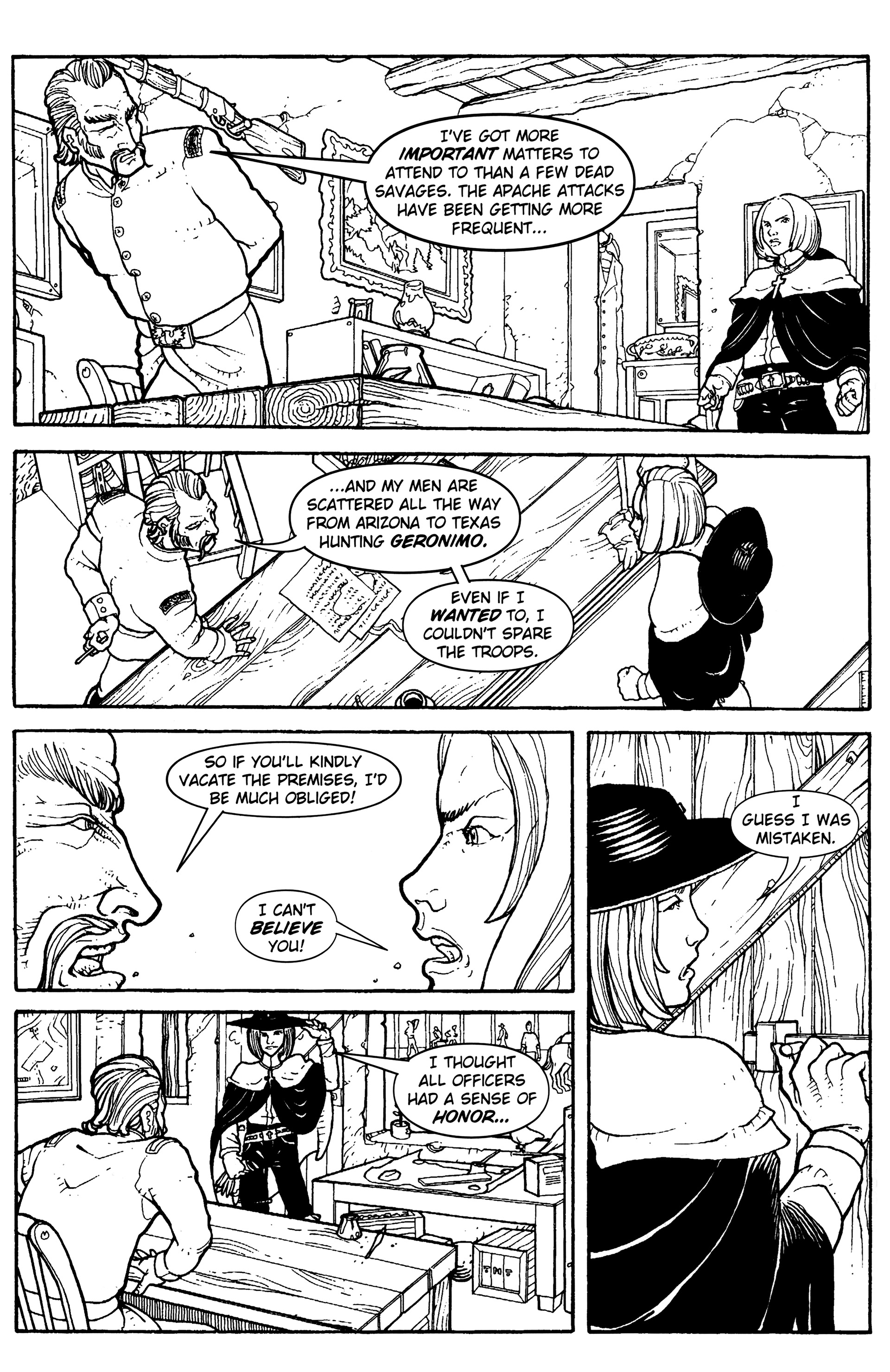 Read online Warrior Nun: Black & White comic -  Issue #12 - 8