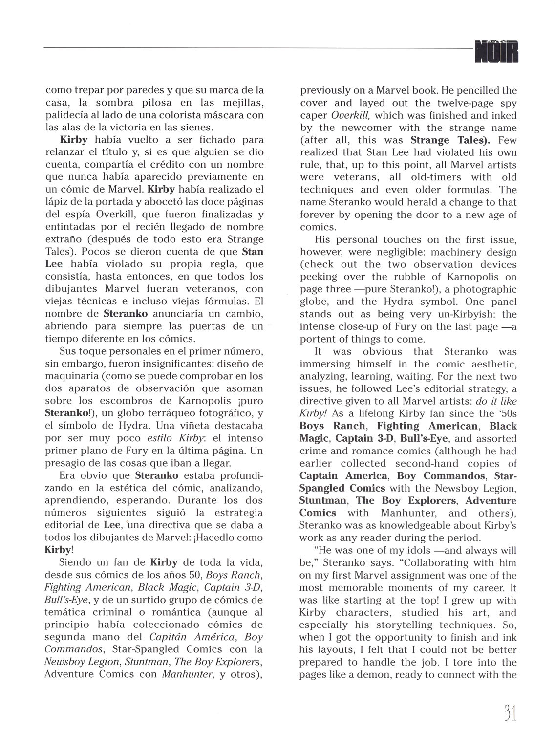 Read online Steranko: Arte Noir comic -  Issue # TPB (Part 1) - 31