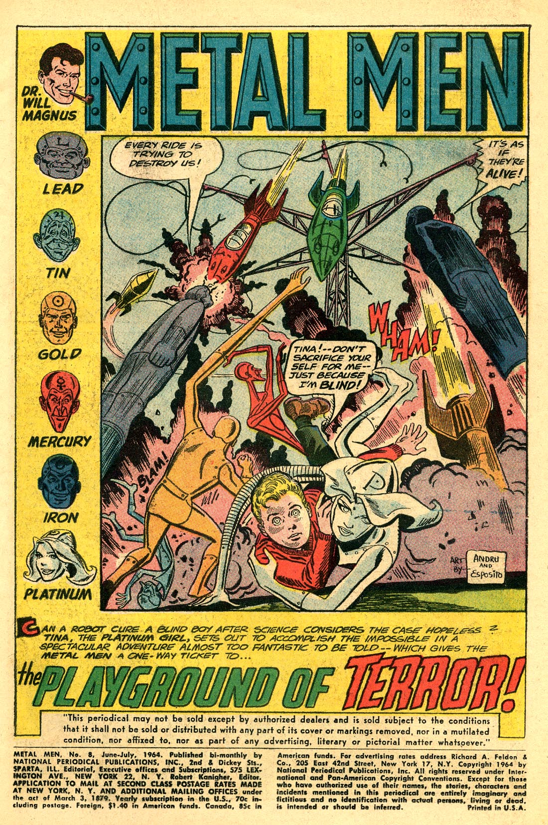 Read online Metal Men (1963) comic -  Issue #8 - 3