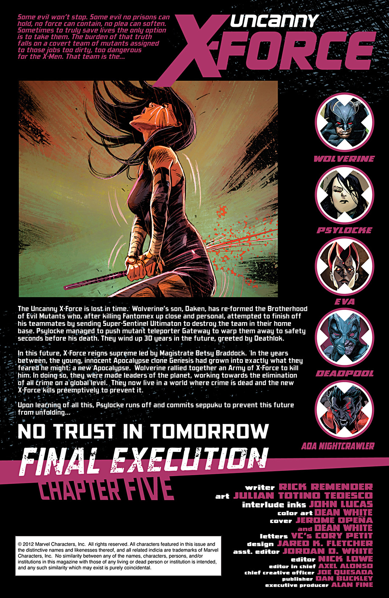 Read online Uncanny X-Force (2010) comic -  Issue #29 - 2