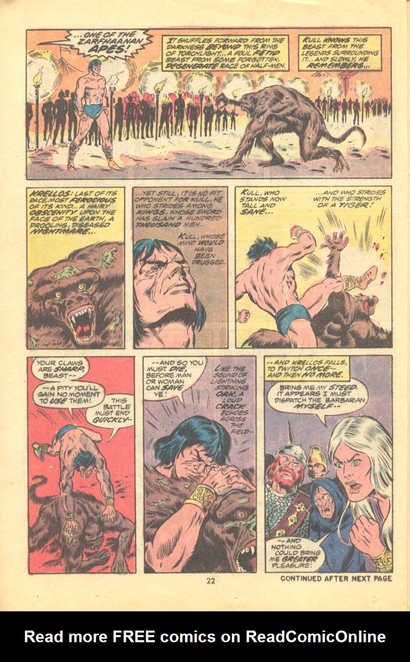 Read online Kull, the Conqueror (1971) comic -  Issue #10 - 16