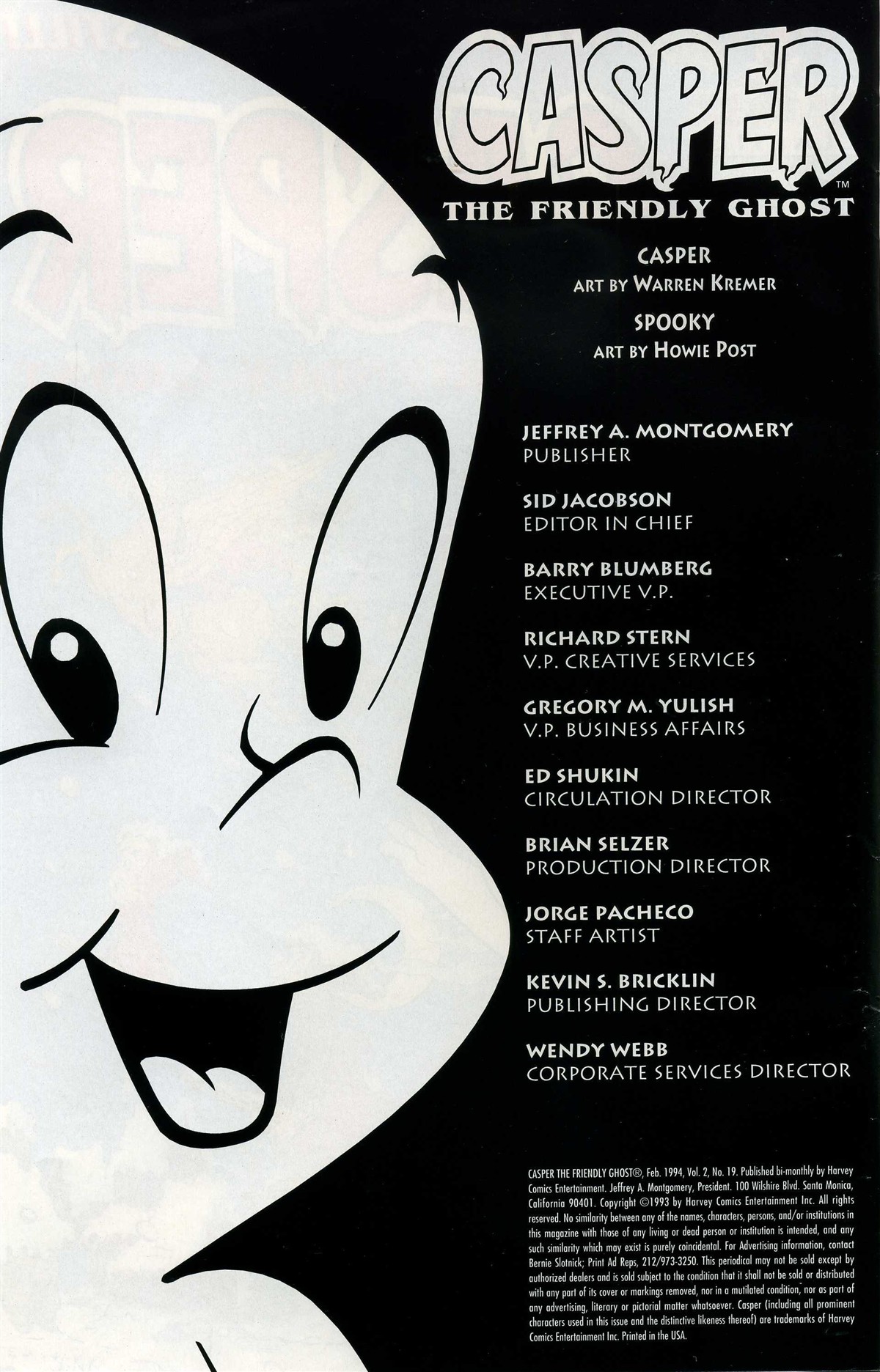 Read online Casper the Friendly Ghost (1991) comic -  Issue #19 - 2