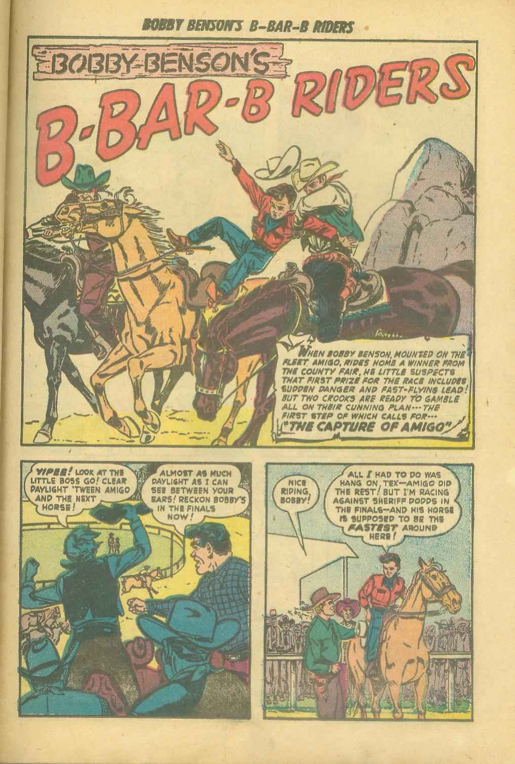 Read online Bobby Benson's B-Bar-B Riders comic -  Issue #6 - 27