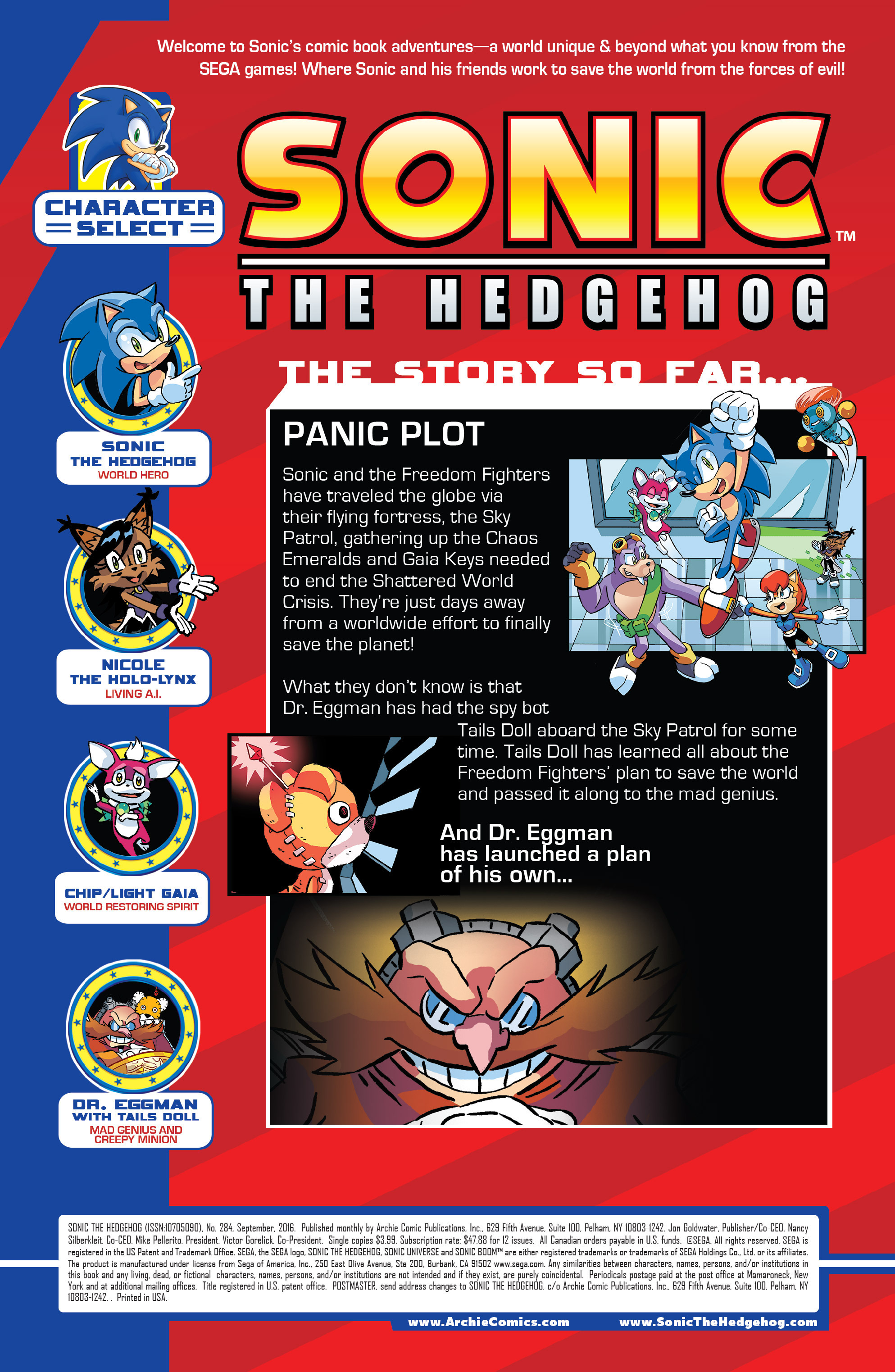 Read online Sonic The Hedgehog comic -  Issue #284 - 2