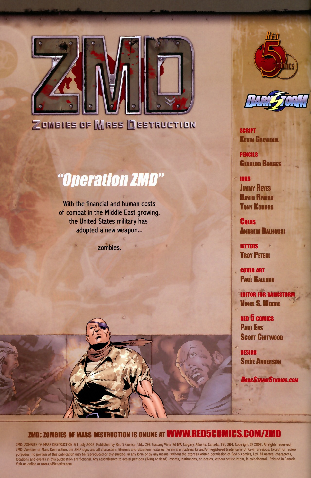 Read online ZMD: Zombies of Mass Destruction comic -  Issue #1 - 2